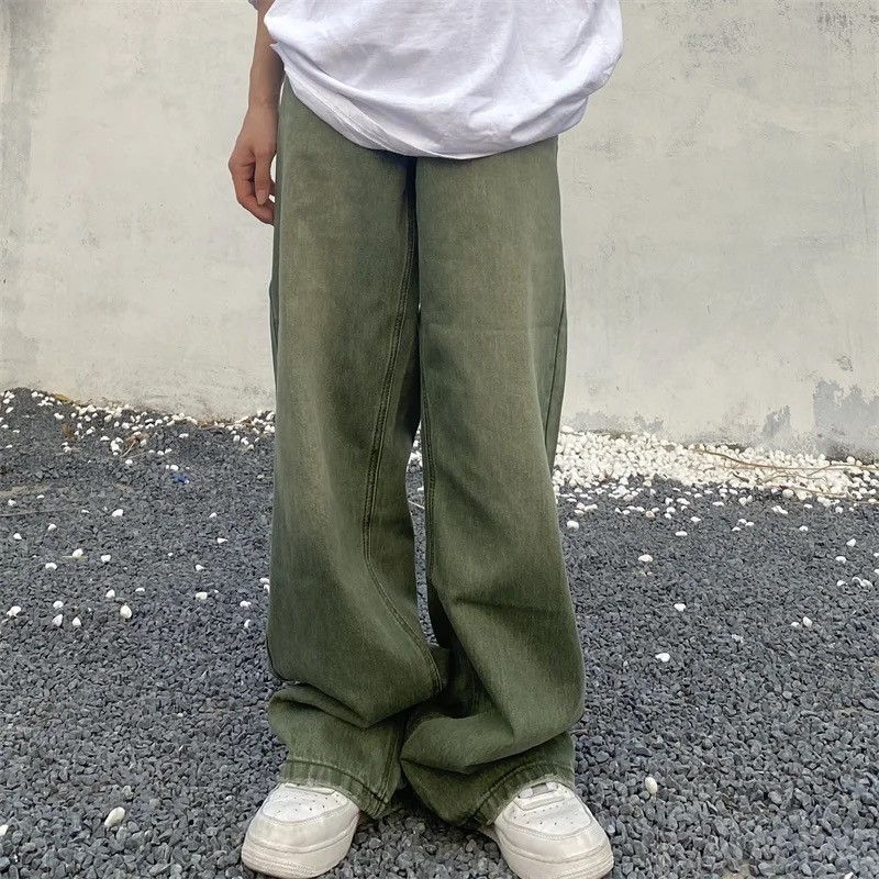 Vintage Jeans Baggy Frayed wide-leg retro Style Hip-hop Trousers Size US 34 / EU 50 - 5 Thumbnail