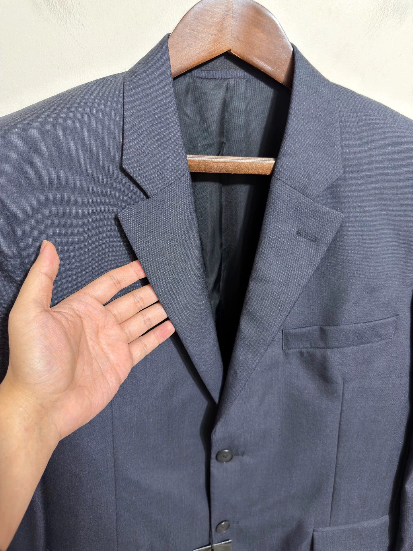 Givenchy Givenchy Navy Slim Fit Suit Jacket 50 Size 50S - 3 Thumbnail