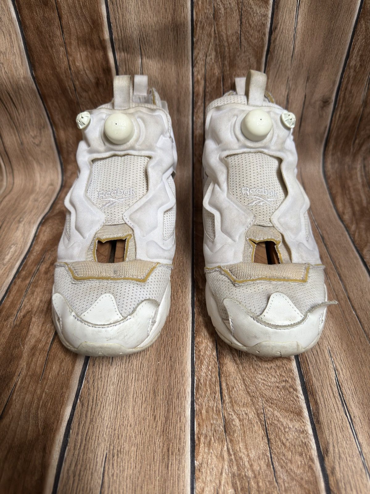 Maison Margiela × Reebok (memory of white) instapump fury sneaker Size US 10 / EU 43 - 3 Thumbnail