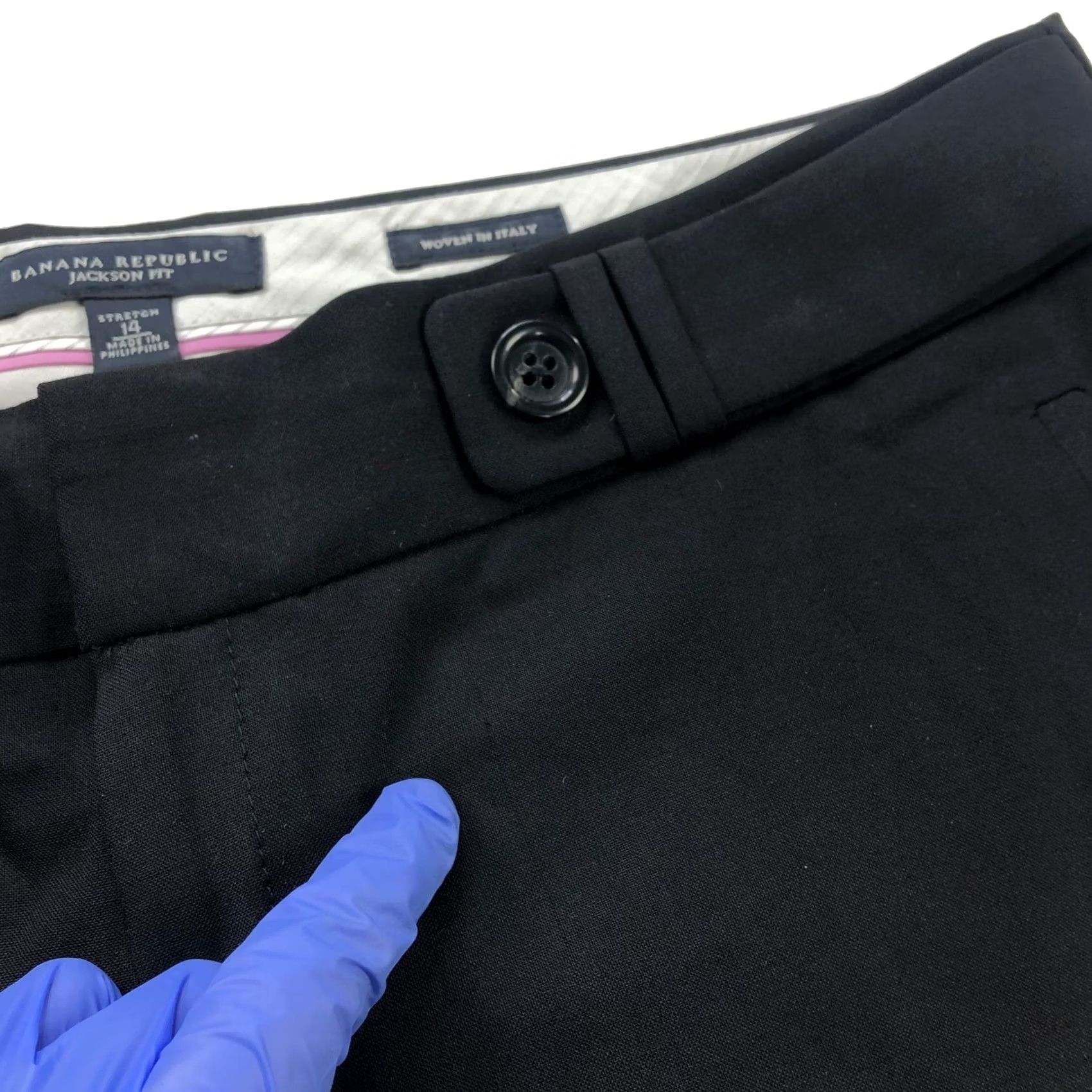 Banana Republic Banana Republic Jackson Fit 14 High Rise Wool Dress Pants Black Womens Dress Pants Size 36" / US 14 / IT 50 - 5 Thumbnail