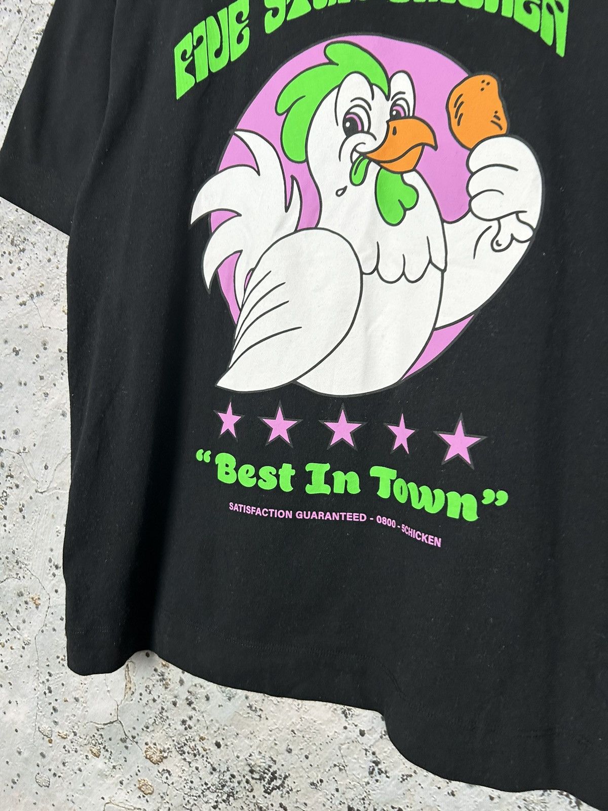 Vintage Vintage Five Star Chicken Graphic Tee 90s Rare Japanese Size US M / EU 48-50 / 2 - 4 Thumbnail