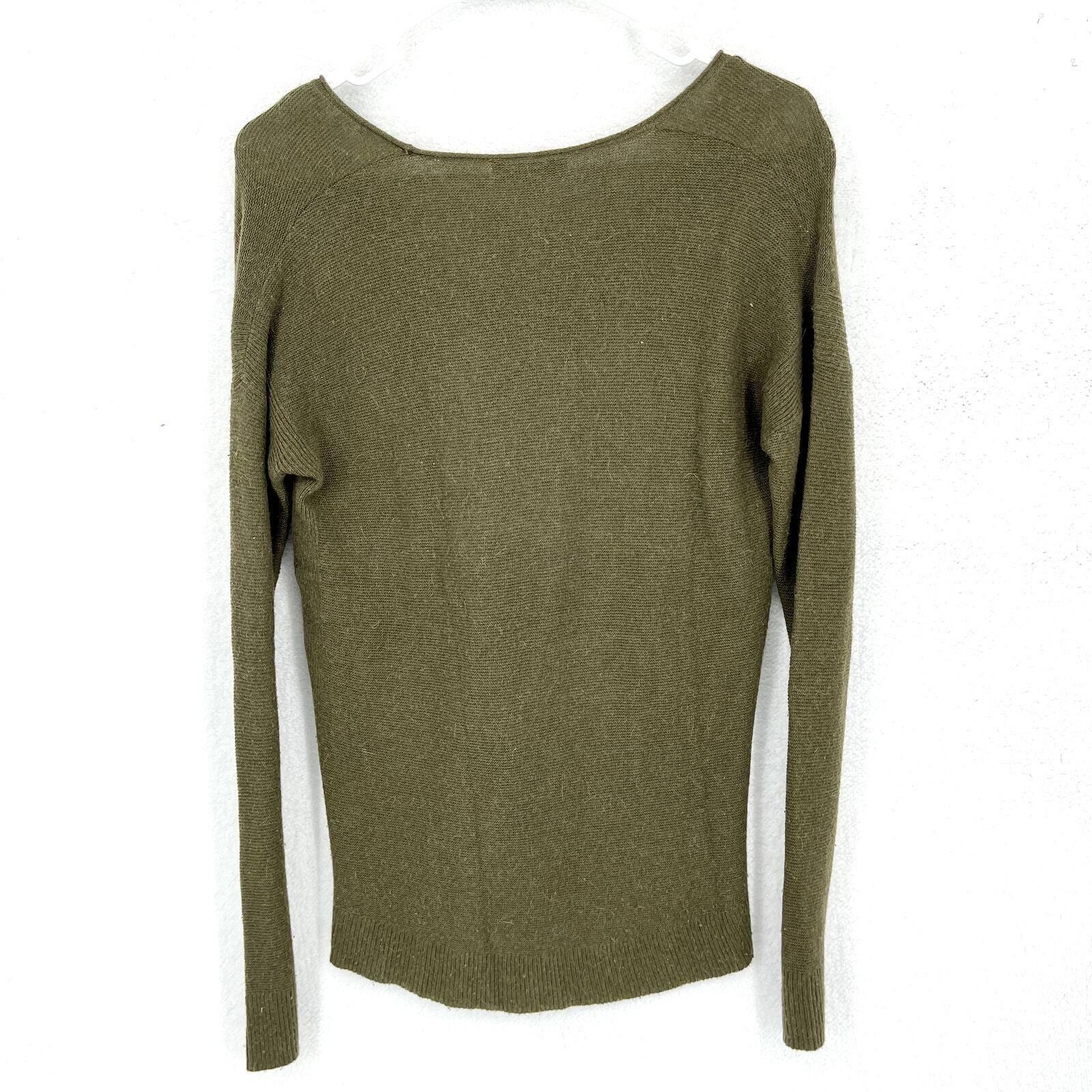Madewell Madewell XS Crewneck Hunter Green Casual Long Sleeve Knit Size XS / US 0-2 / IT 36-38 - 3 Thumbnail