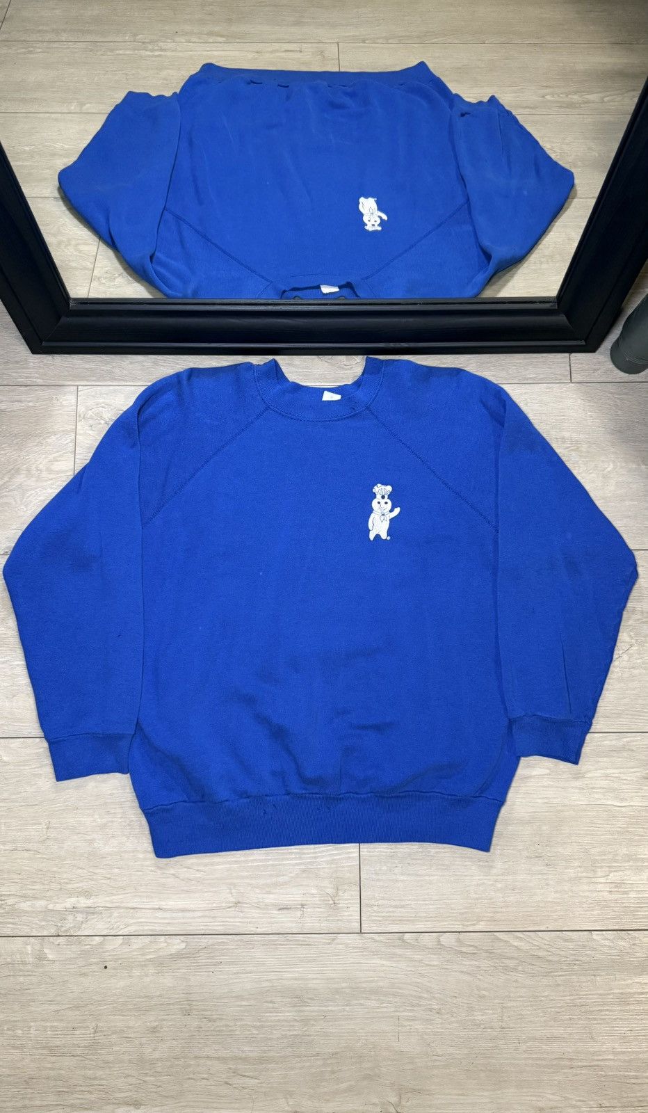 Fruit Of The Loom Vintage / Y2K 1980s Pillsbury Doughboy Logo Sweatshirt Size US XL / EU 56 / 4 - 1 Thumbnail