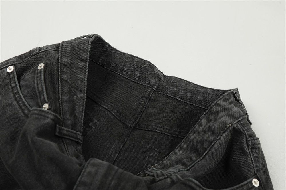 Vintage Men's hippie distressed loose punk retro washed flared jeans Size US 32 / EU 48 - 4 Thumbnail