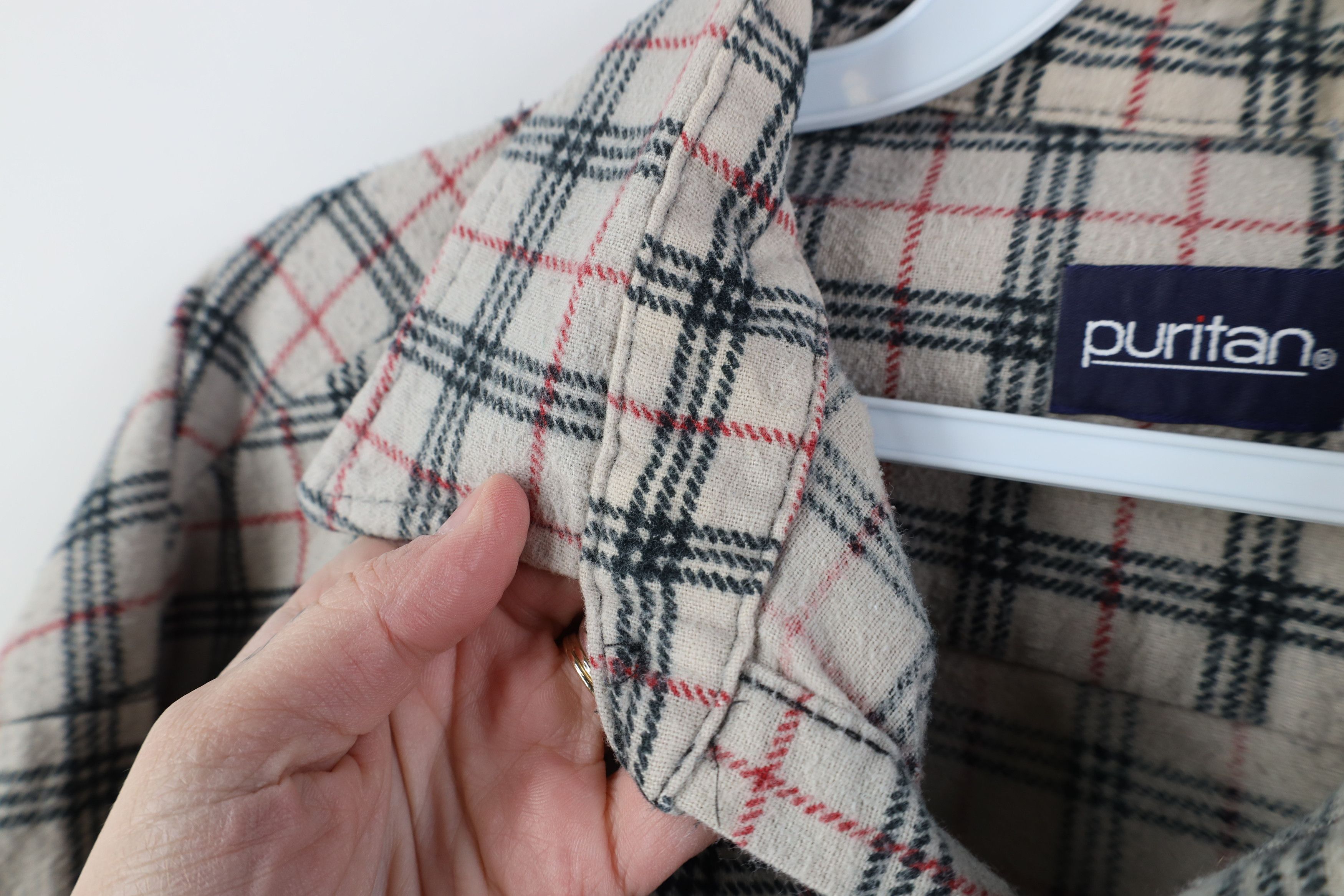 Vintage Vintage 90s Streetwear Collared Button Shirt Plaid Cotton Size US XL / EU 56 / 4 - 5 Thumbnail
