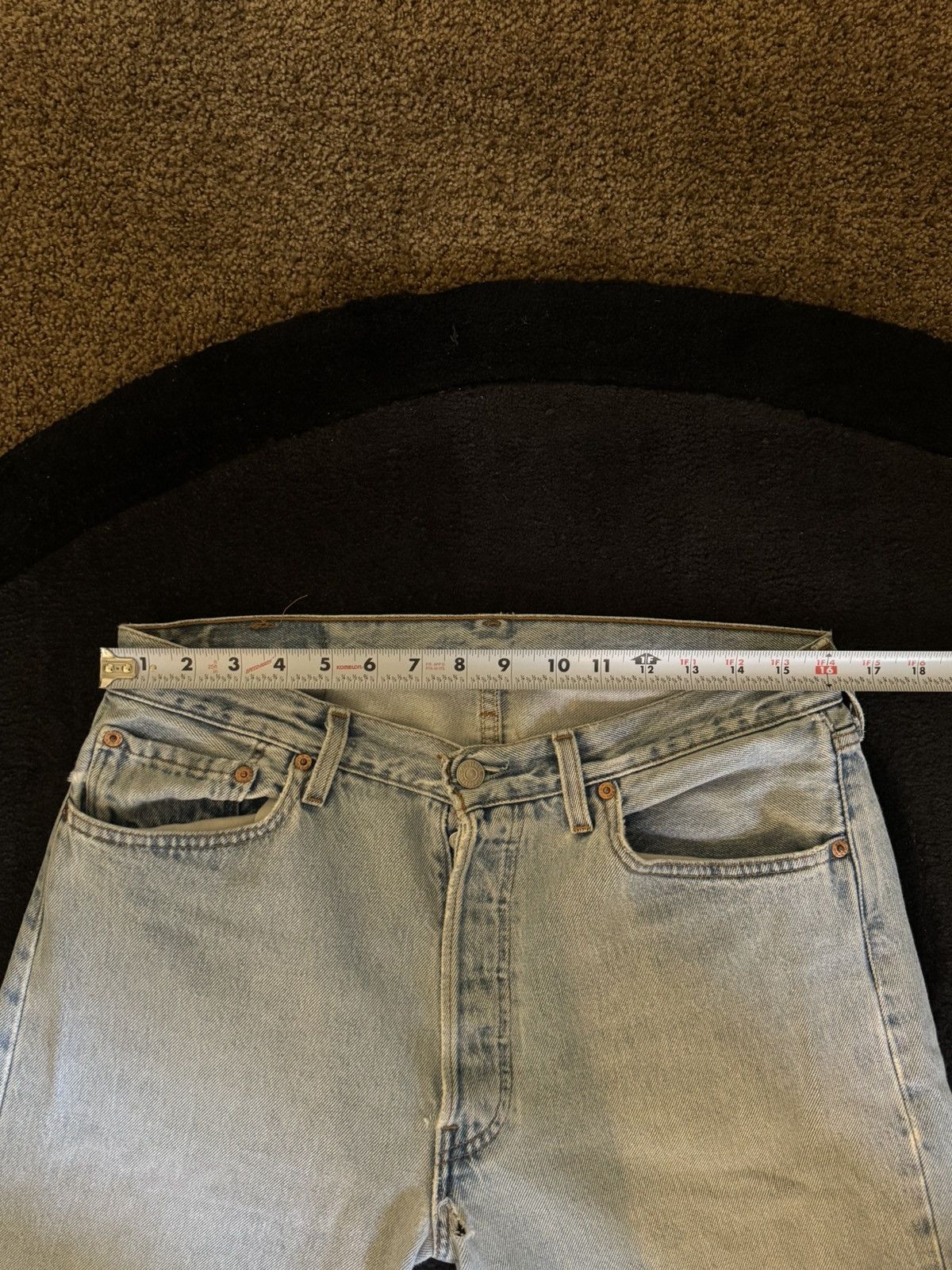 Levi's × Levi's Vintage Clothing × Vintage Light Blue Wash Vintage Levi's 501 Jeans 31x329 Denim Size US 31 - 2 Thumbnail