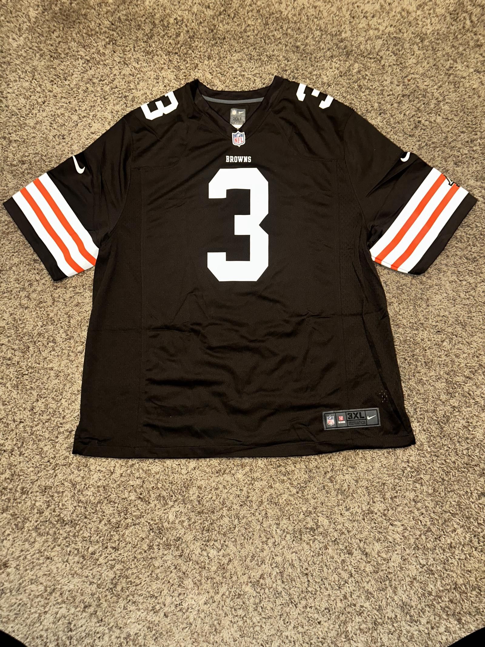 Image of Nike On-Field Nfl Cleveland Browns Brandon Weeden Jersey 3, Men's (Size 2XL)