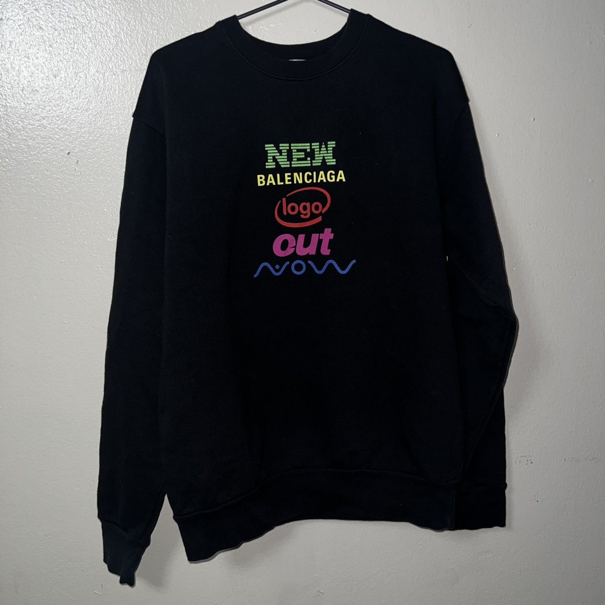 Balenciaga Balenciaga crewneck black Size US L / EU 52-54 / 3 - 2 Thumbnail