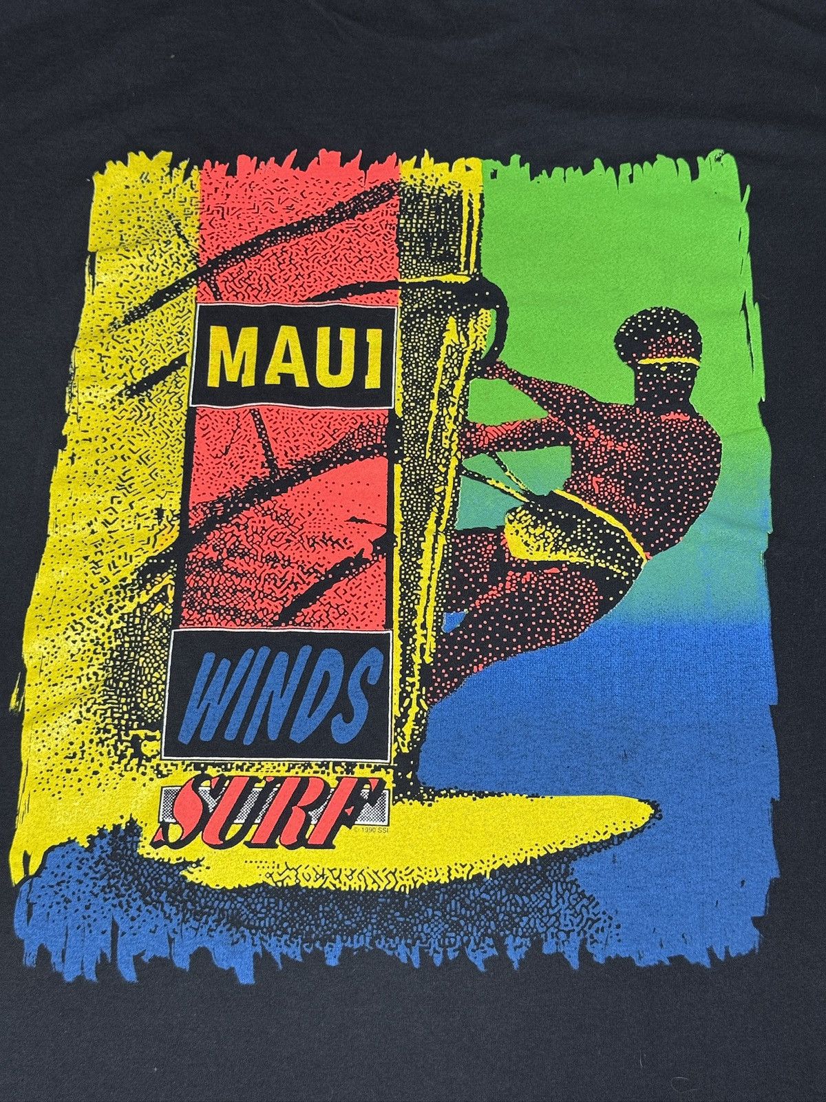 Vintage Vintage 90s WindSurfing Hardcore Surfer Maui Hawaii T Shirt Size US XL / EU 56 / 4 - 2 Thumbnail