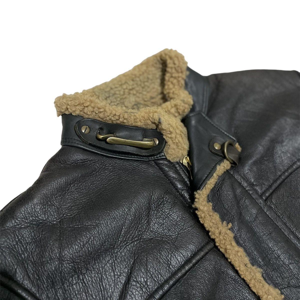 Issey Miyake JipiJapa Shearling Leather Jacket Size US L / EU 52-54 / 3 - 3 Thumbnail