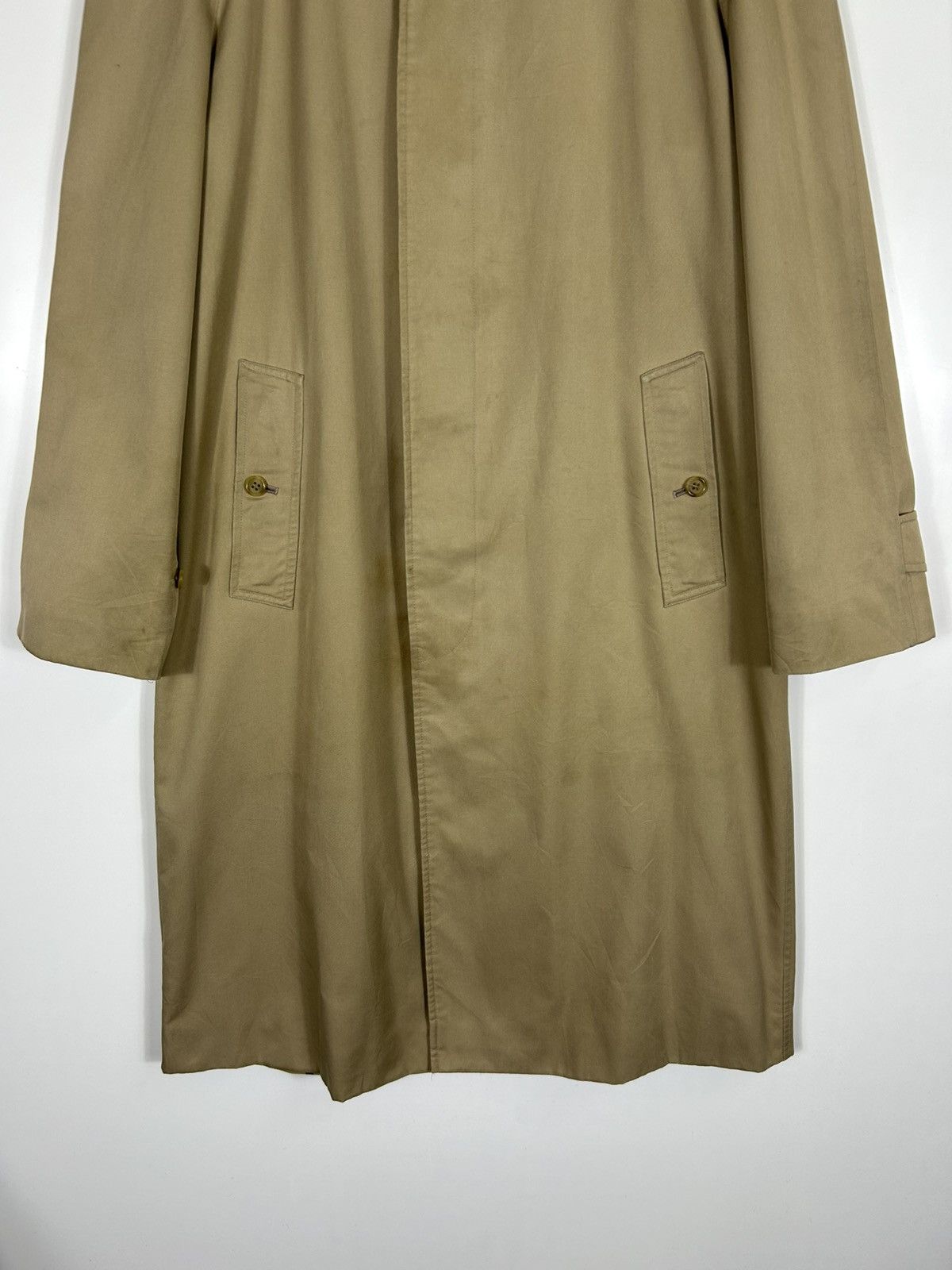 Burberry ⚡️Vintage Burberrys London Button Long Coat Jacket Size US M / EU 48-50 / 2 - 6 Thumbnail