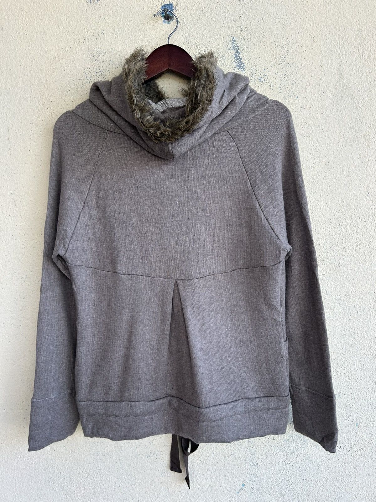 Nicole Club 179/WG Faux Fur Hood Trim Button Ups Hoodie Size ONE SIZE - 2 Thumbnail