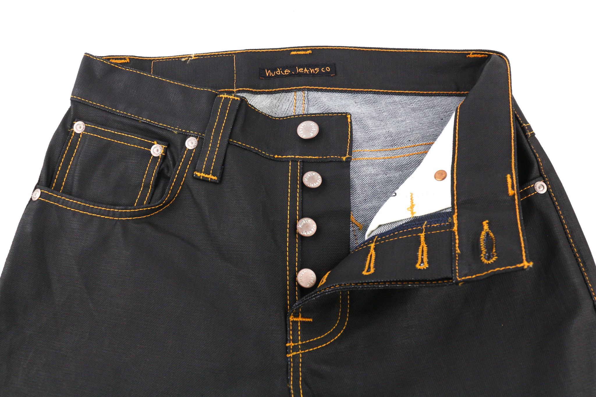 Nudie Jeans GRIM TIM W28/L32 Slim Fit Cotton Dark Blue Jeans 80590 Size US 28 / EU 44 - 4 Thumbnail