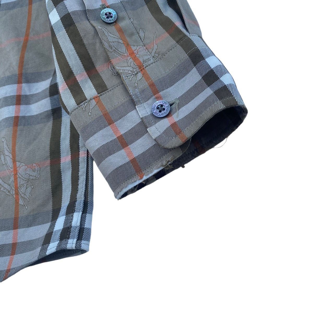 Burberry 🔥Rare Vtg BURBERRYS PRORSUM Monogram NovaCheck Button Ups Size US L / EU 52-54 / 3 - 7 Thumbnail