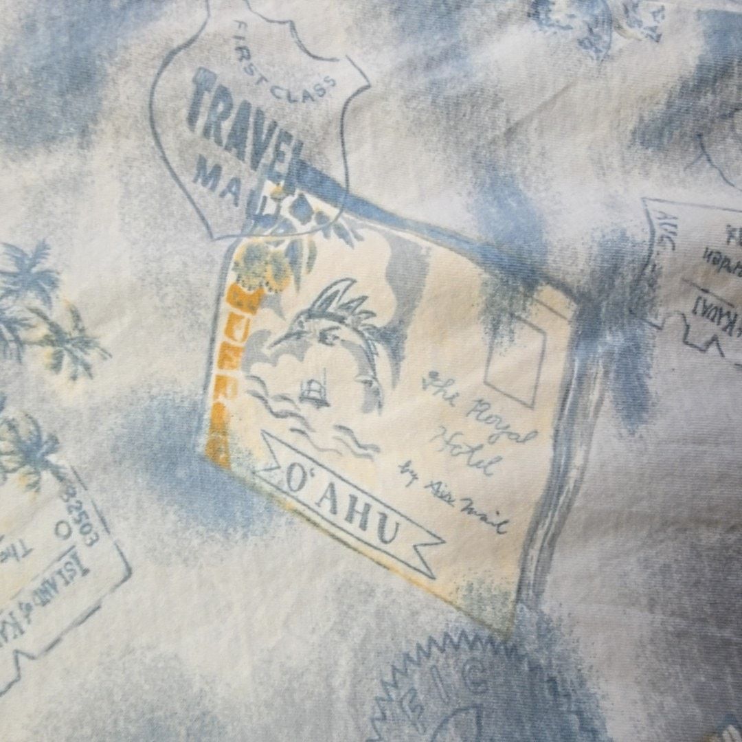 Puritan Vintage Hawaiian Travel Polo Aloha Kauai Blue M Tropical Size US M / EU 48-50 / 2 - 7 Thumbnail