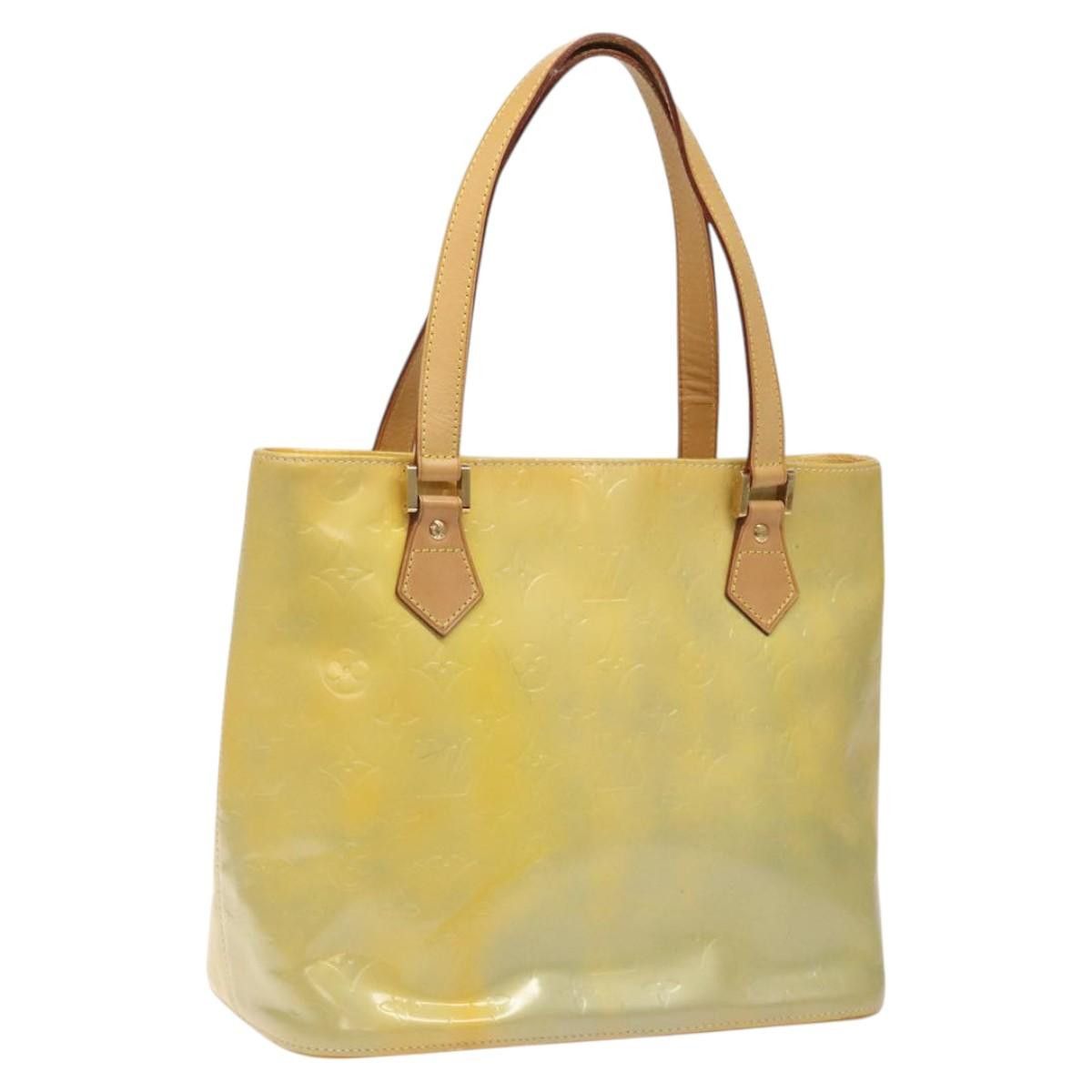 Louis Vuitton LOUIS VUITTON Monogram Vernis Houston Hand Bag Gris M91053 Size ONE SIZE - 1 Thumbnail