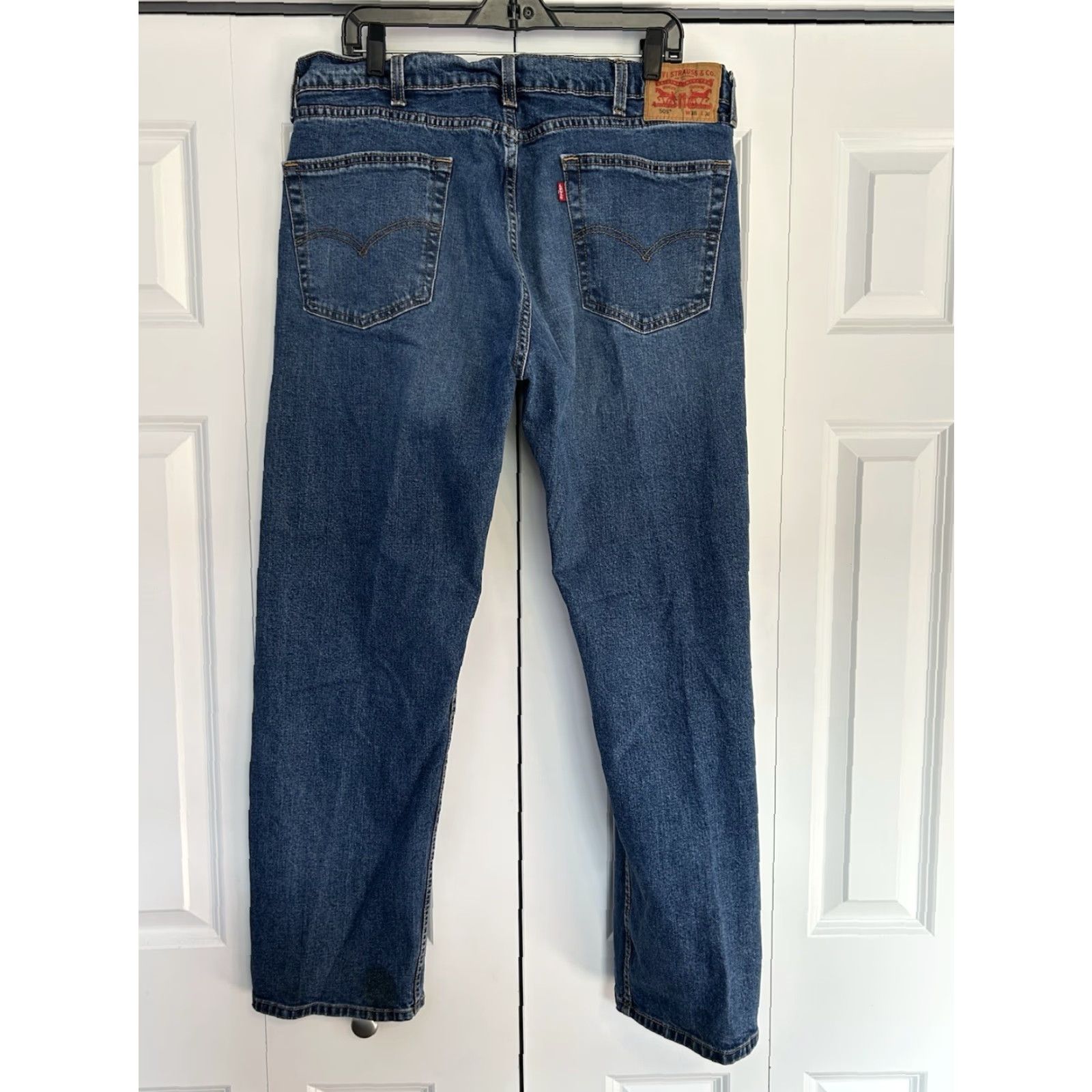 Levi's Levi's 505 Jeans Regular Fit Straight Blue 38x30 Men Denim Cotton Blend Zipper Button 5-Pocket Logo Vintage No? Size US 38 / EU 54 - 2 Thumbnail