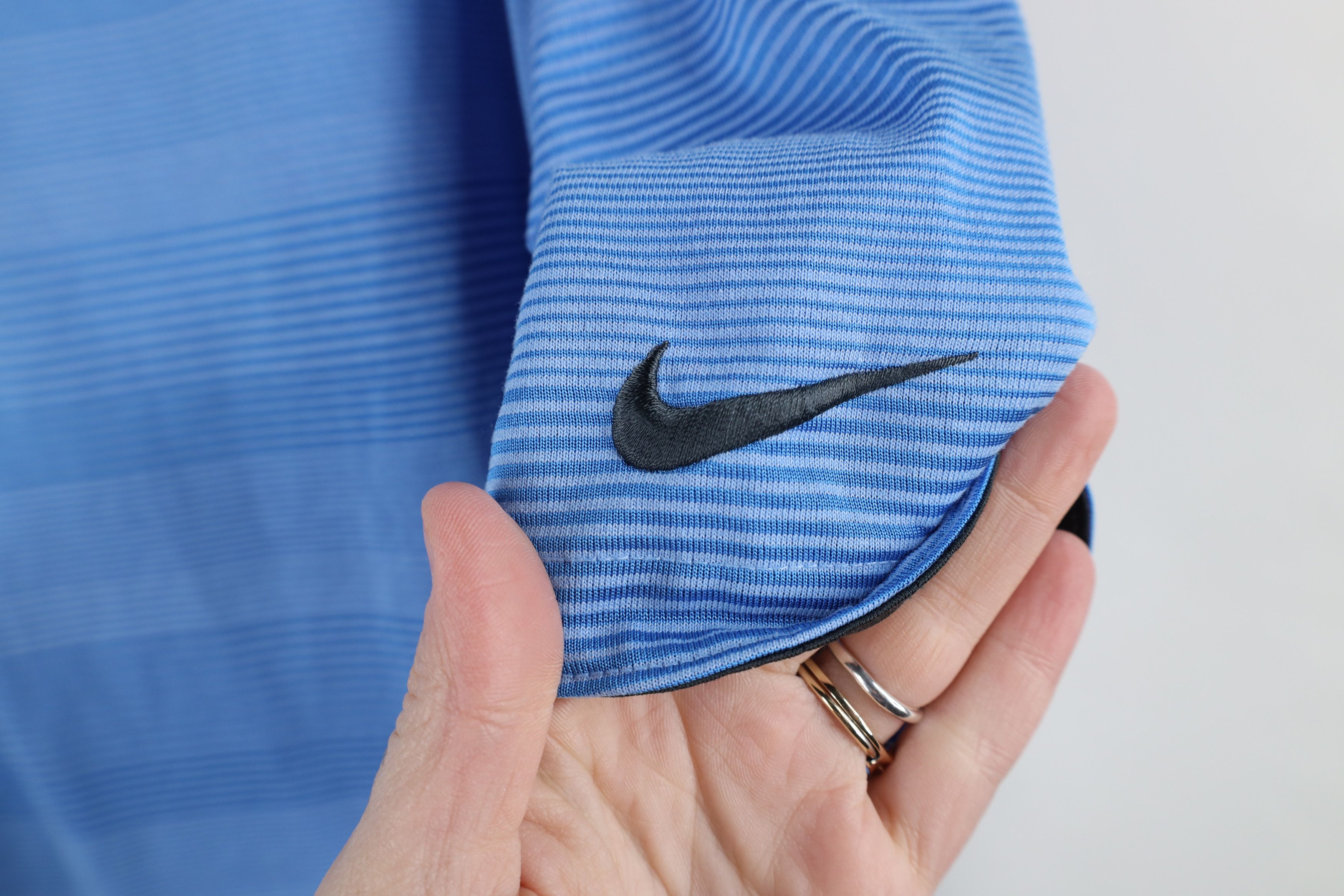 Nike × Vintage Nike Issued United States Paralympic Team Striped Polo Shirt Size US L / EU 52-54 / 3 - 4 Thumbnail