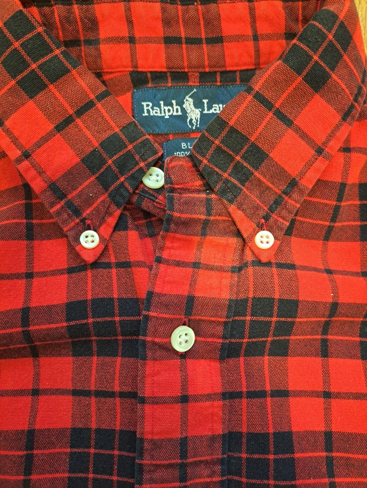 Polo Ralph Lauren VINTAGE Polo Ralph Lauren Button Down Shirt Small Red Plaid Size US S / EU 44-46 / 1 - 5 Thumbnail