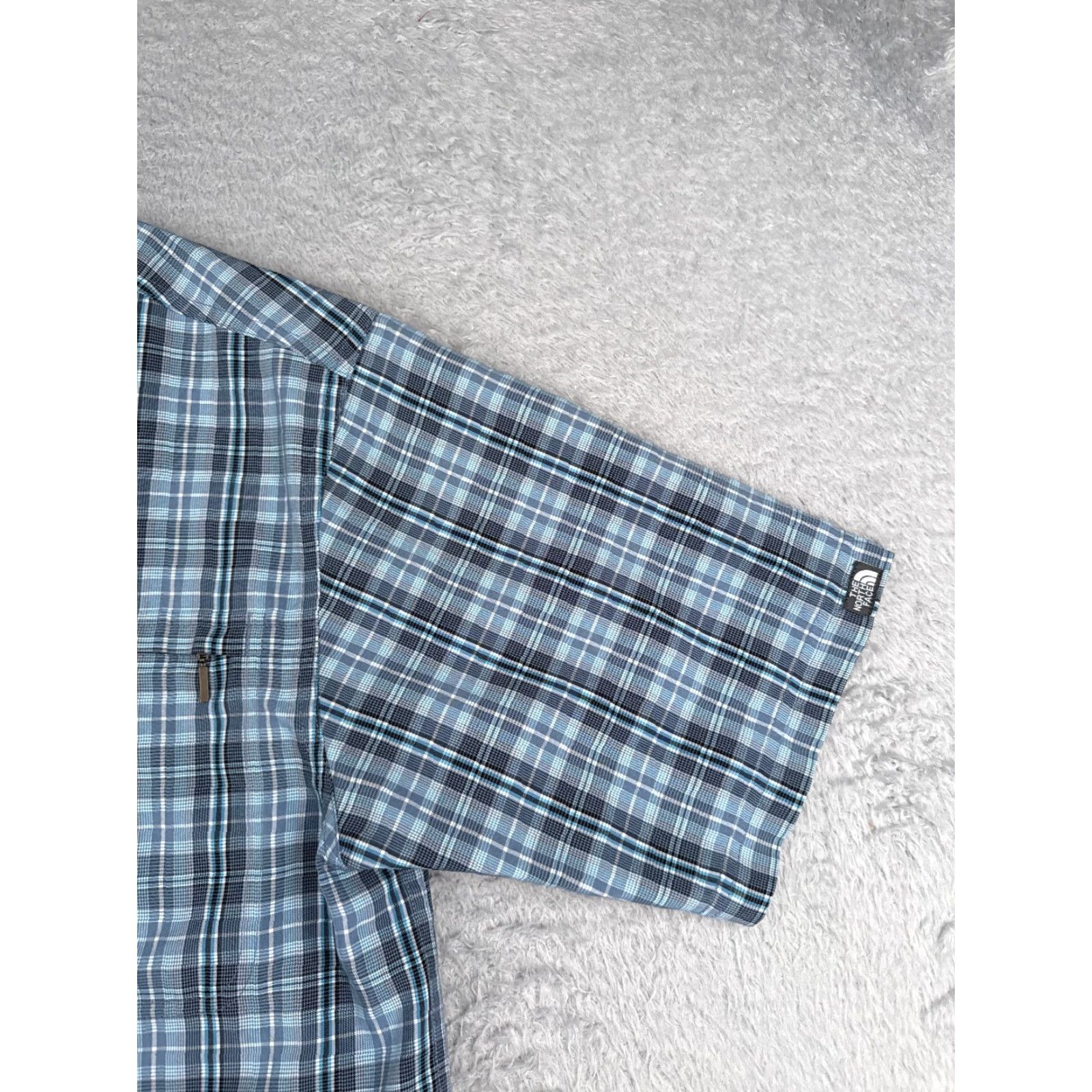 The North Face The North Face Shirt Men Medium Blue Black Plaid Button Up Modal Blend Size US M / EU 48-50 / 2 - 2 Thumbnail