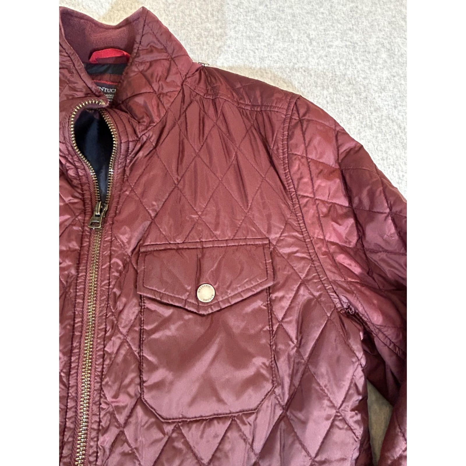 UNTUCKit UNTUCKit Jacket Mens M Red Quilted Marne City Zip Lightweight Puffer Coat Size US M / EU 48-50 / 2 - 4 Thumbnail