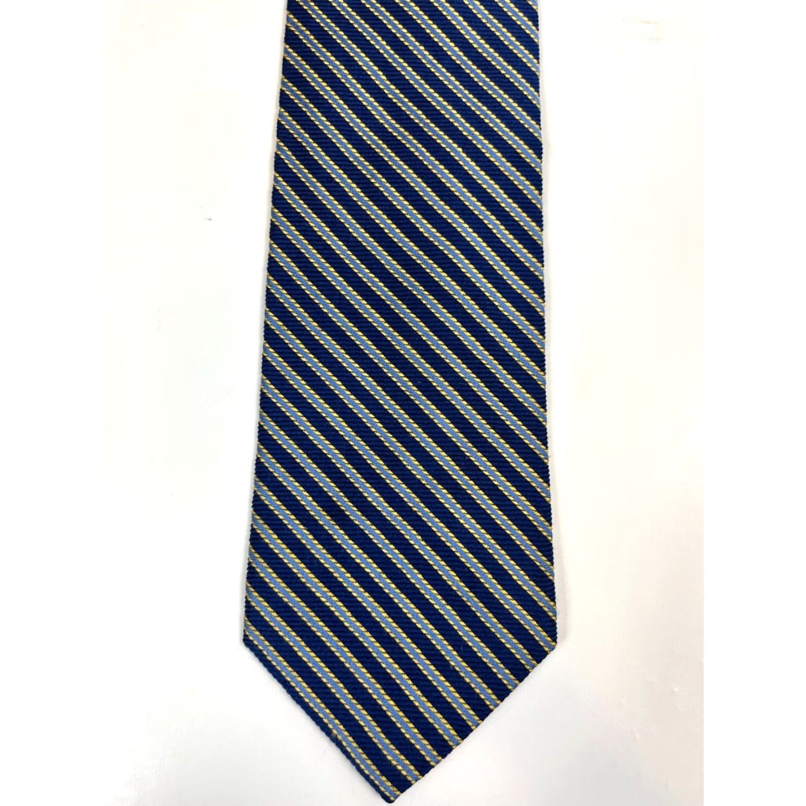 Brooks Brothers BROOKS BROTHERS Makers Silk Tie Striped Men’s Silk Tie Woven in England Made in USA 57"-60" Wide Blue 3.75" Classic Length Men's Tie Size ONE SIZE - 3 Thumbnail