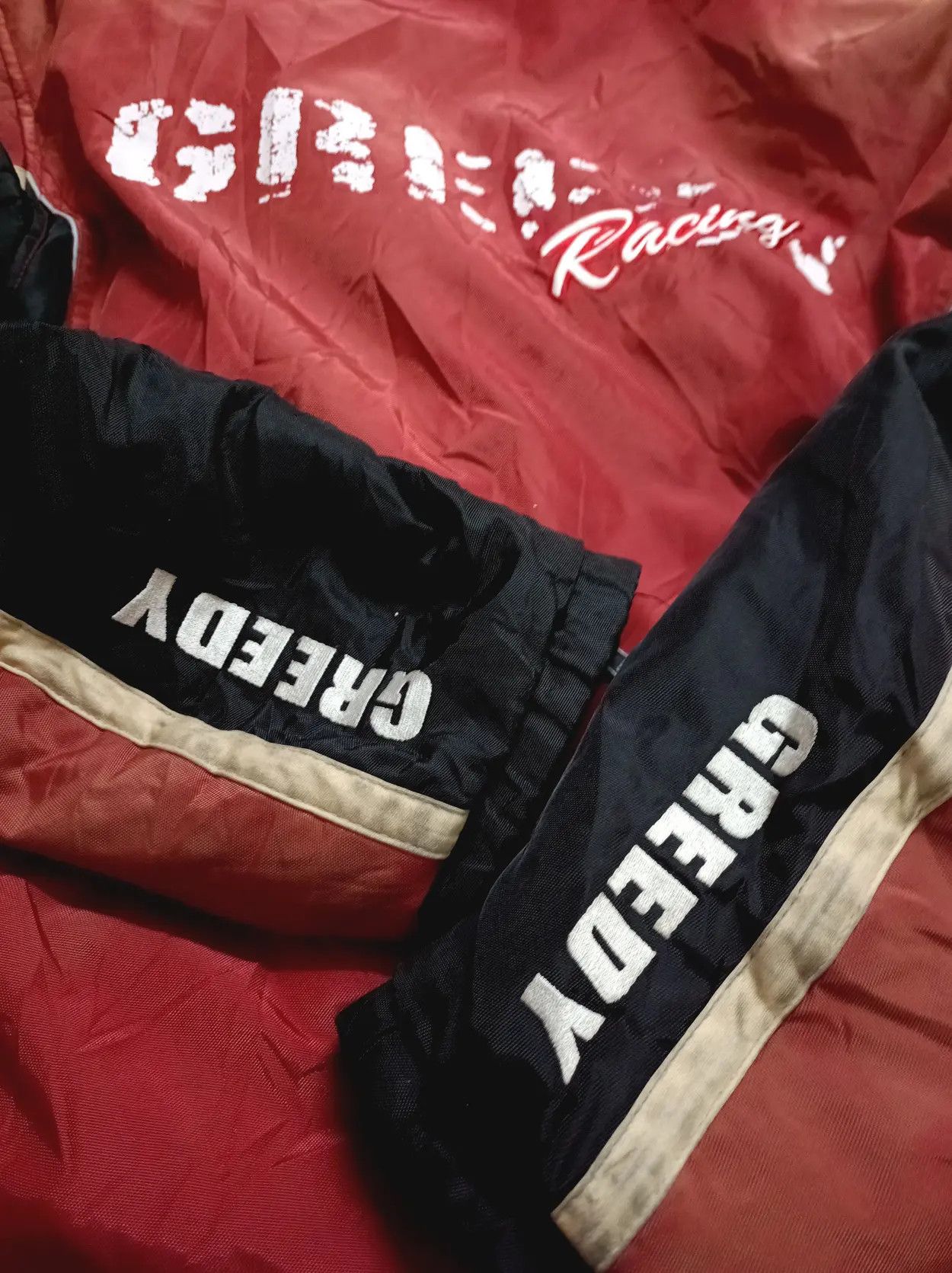 Greedy Genius VINTAGE GREEDY RACING REVERSABLE JACKET. Size US L / EU 52-54 / 3 - 14 Thumbnail
