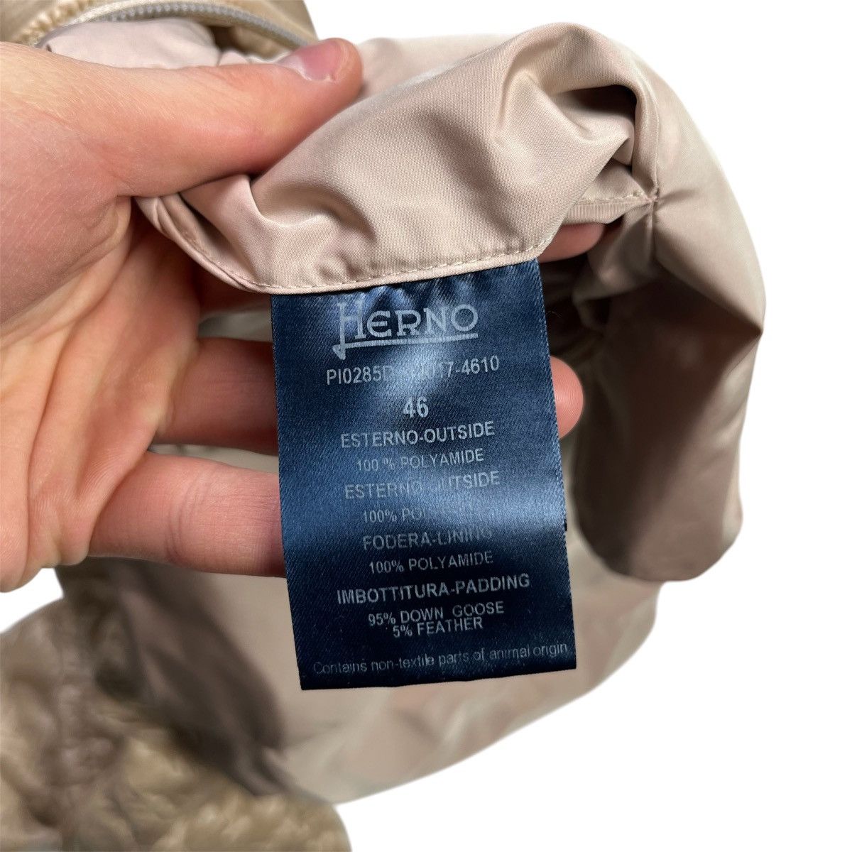 Herno × Vintage Herno Vintage Luxury Puffer Jacket Light Beige Size L / US 10 / IT 46 - 8 Thumbnail