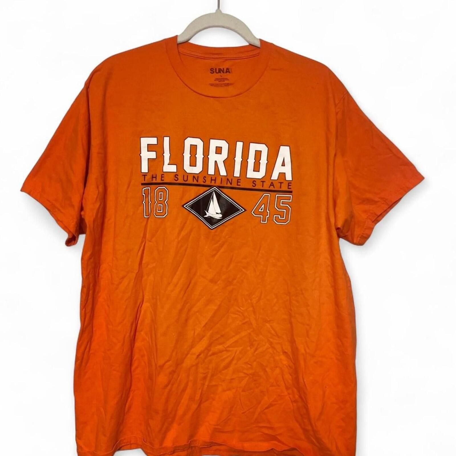 Sugar Cane Florida The Sunshine State Sailboat Graphic Souvenir T-Shirt Size US L / EU 52-54 / 3 - 1 Thumbnail