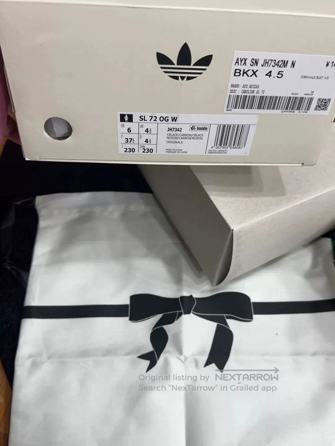 Adidas adidas x Caroline HU SL27 Black Bow Shoes. Size US 6 / IT 36 - 2 Thumbnail