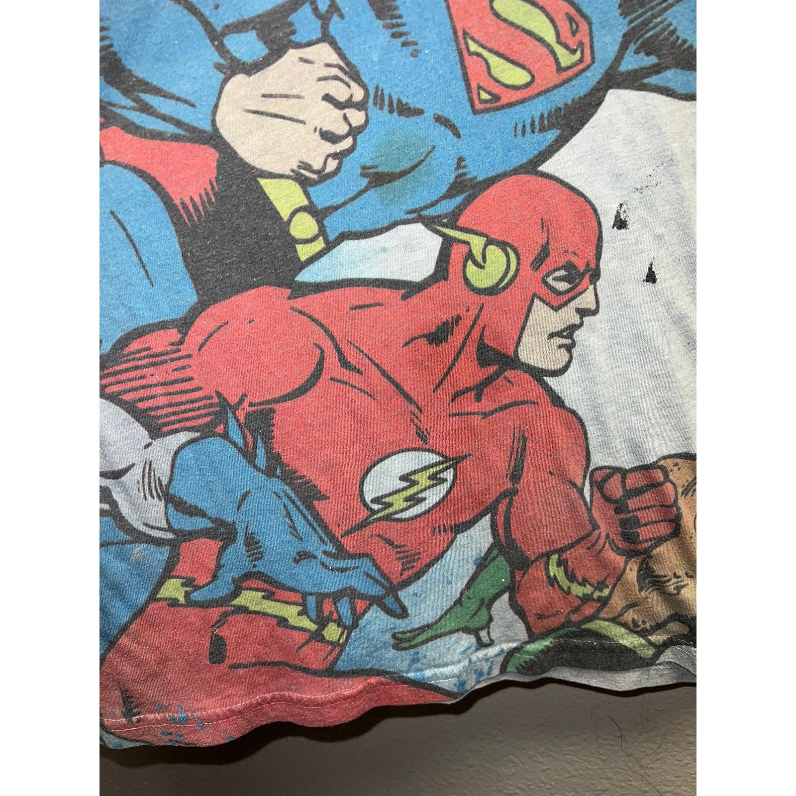 DC Comics Vintage DC Comics Shirt Polyester Superhero Batman Flash M Size US M / EU 48-50 / 2 - 6 Thumbnail