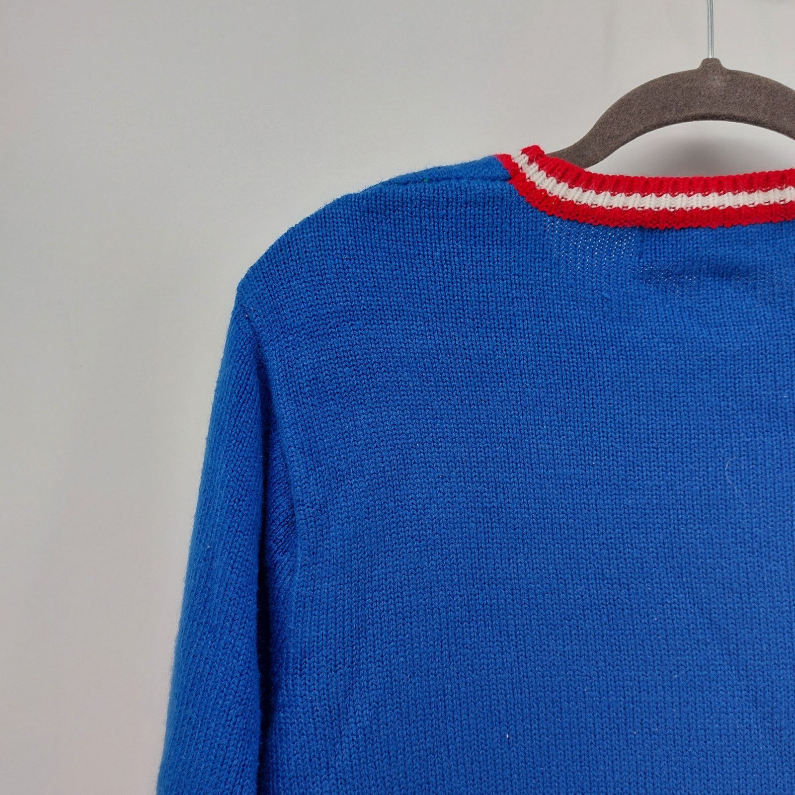 Other Jolly Sweaters Sz L Unisex Blue Knit Reindeer Tree Snowflake Size L / US 10 / IT 46 - 9 Thumbnail
