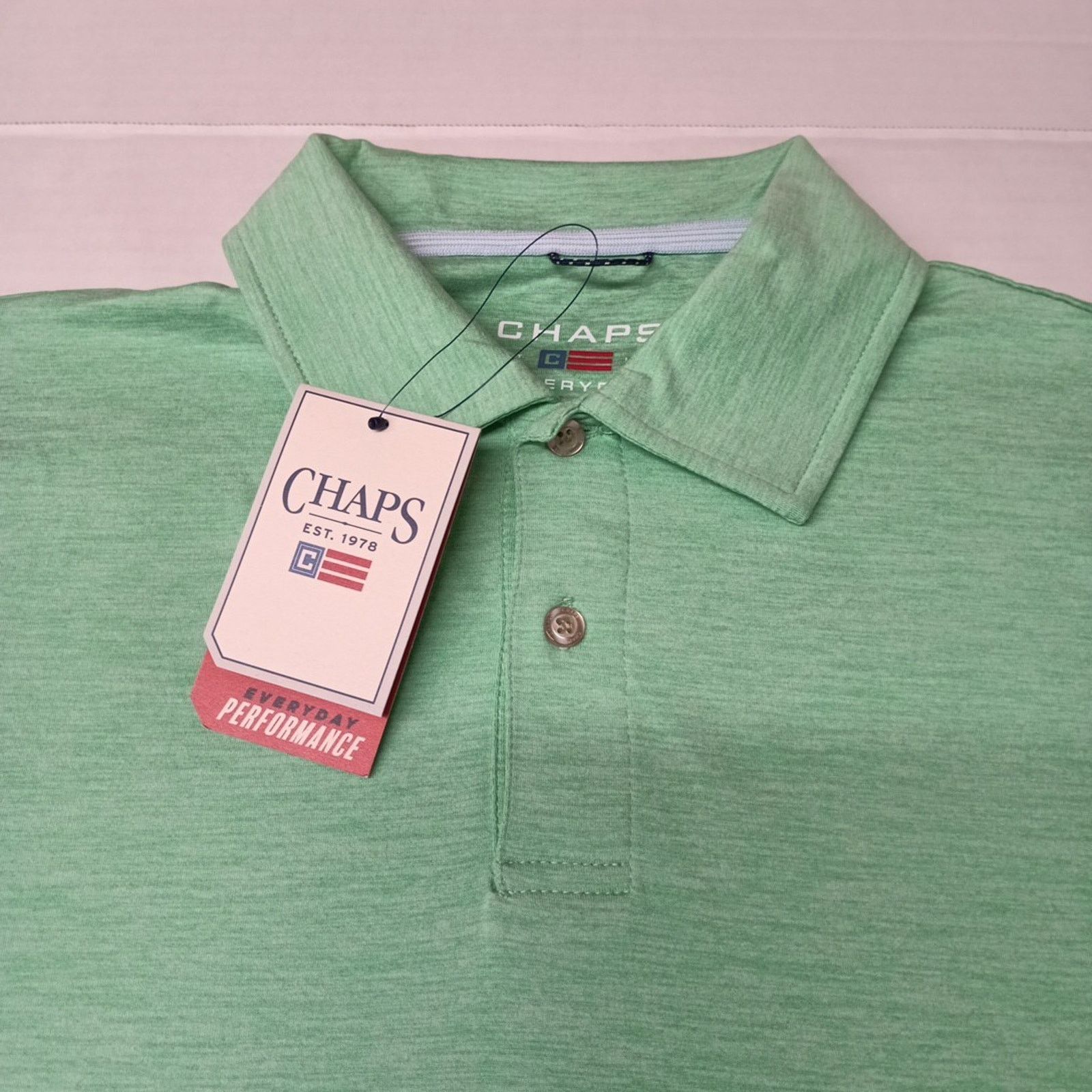 Chaps Chaps Everyday Performance Polo Shirt Men's Size M Jade Size US M / EU 48-50 / 2 - 2 Thumbnail