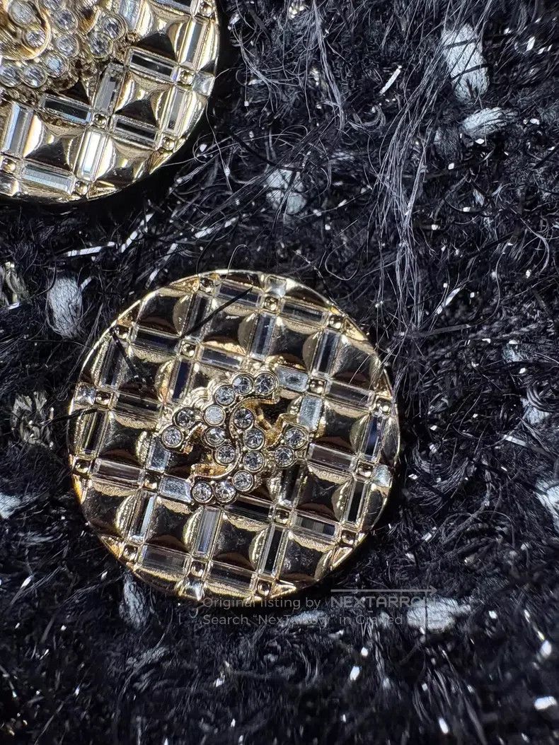 Chanel Chanel 22A black double C diamond buckle fine flash soft t Size XXS / US 00 / IT 34 - 5 Thumbnail
