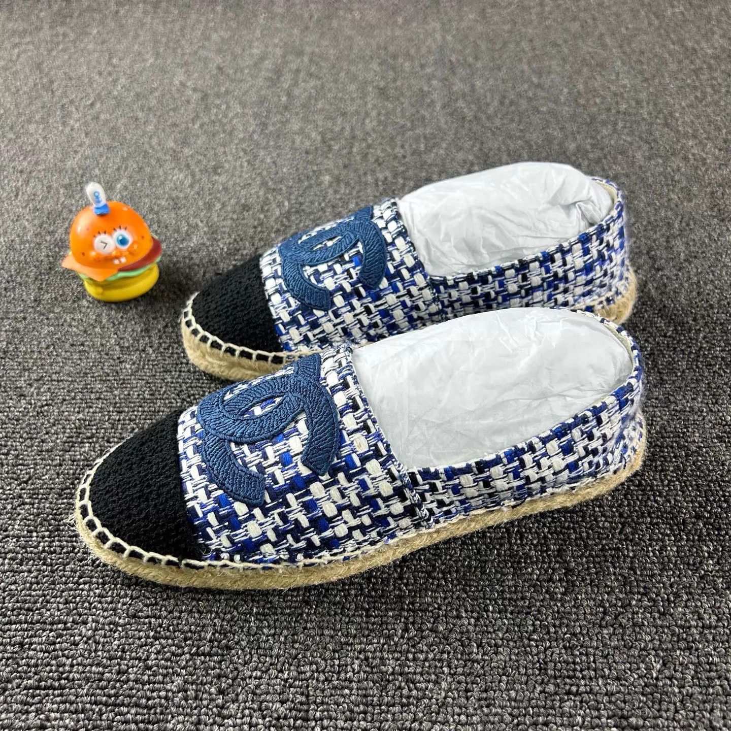 Chanel Chanel Blue Woven Fisherman Shoes Size 36 Size US 5.5 / IT 35.5 - 1 Thumbnail