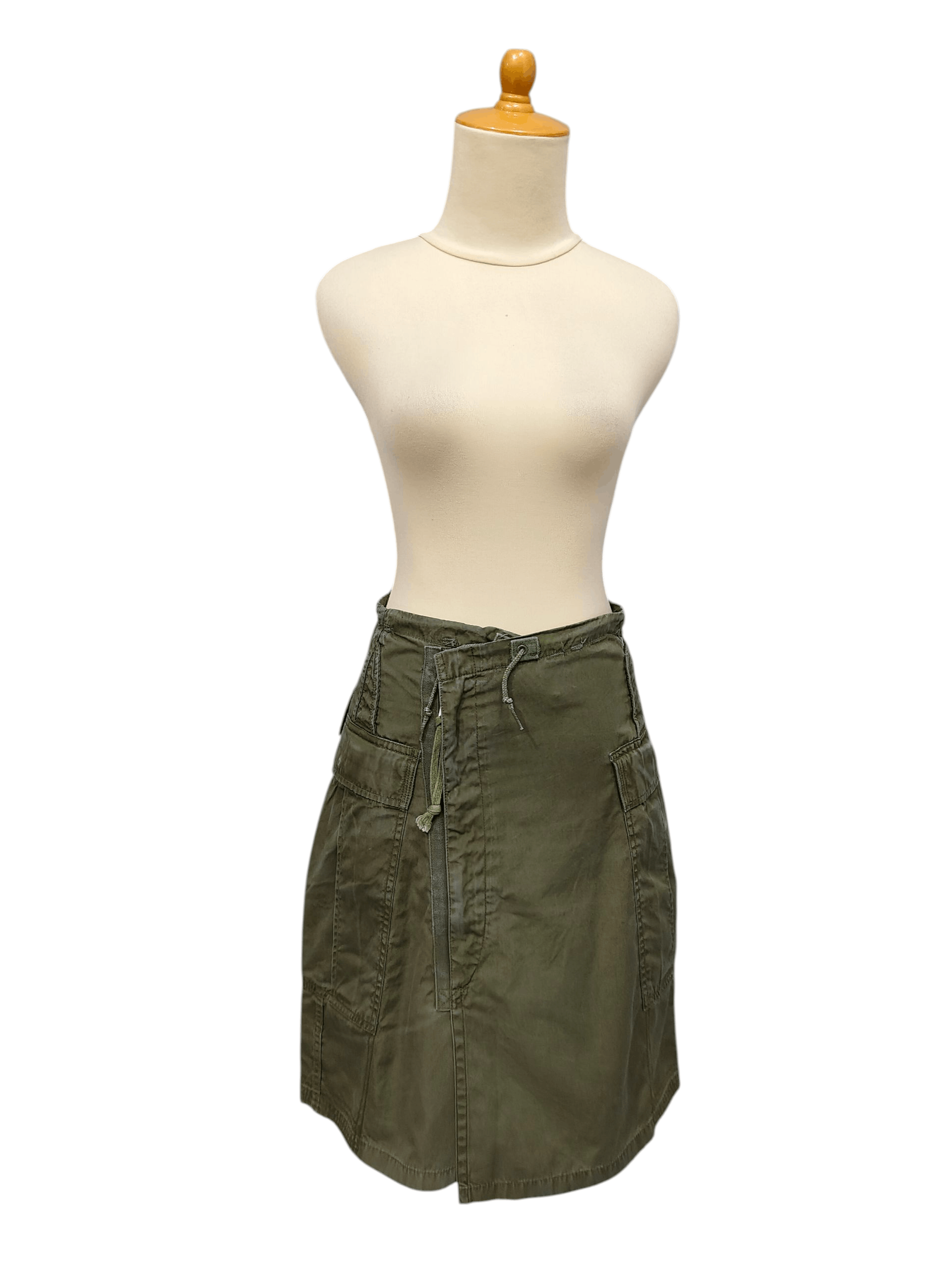 🔥Rare Cockscomb Y2K Tactical Rebuild Army Asymmetric Skirt