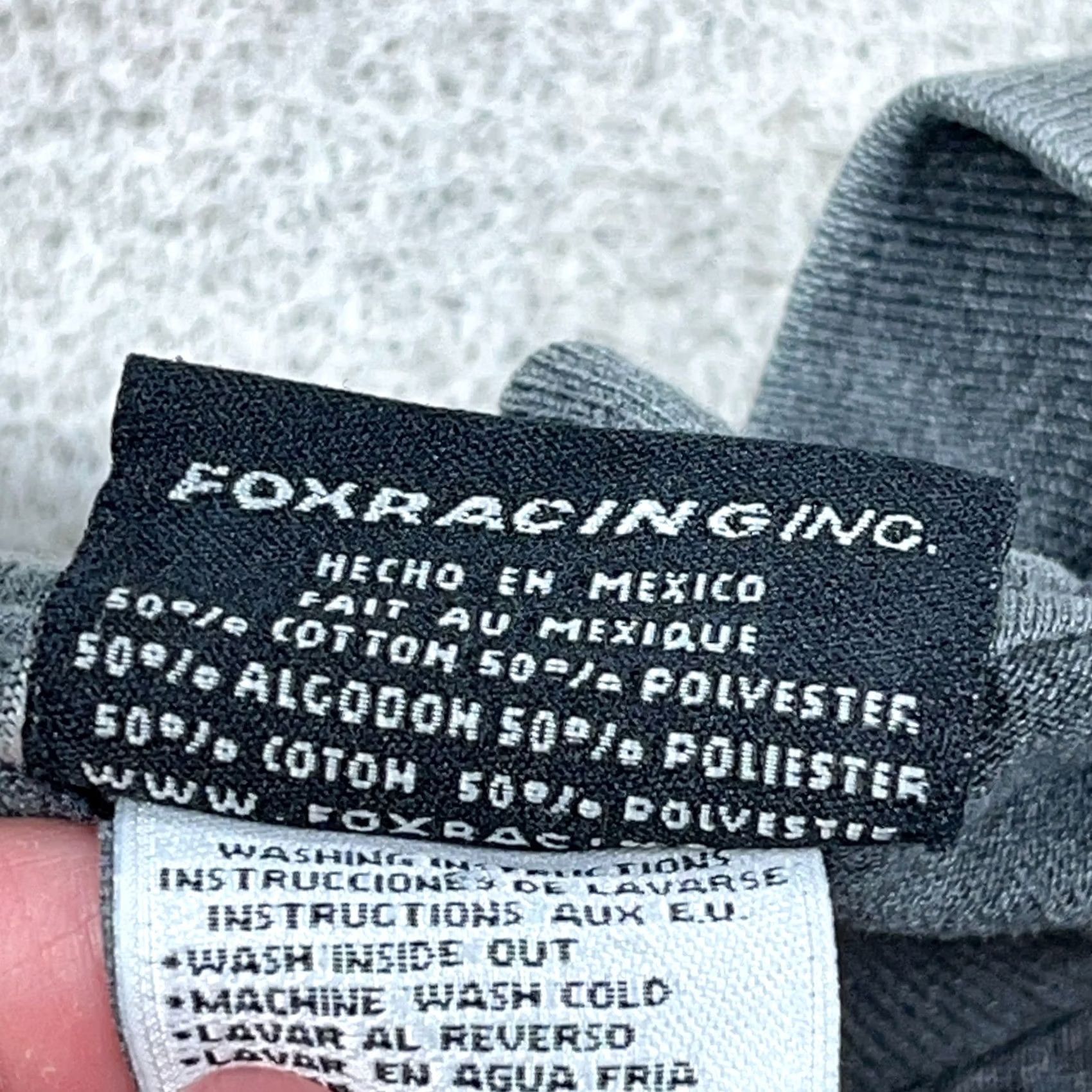 Vintage Vintage Fox Racing Shirt Men XL Gray Long Sleeve Fire Flames Skate Grunge Y2K Size US XL / EU 56 / 4 - 6 Thumbnail
