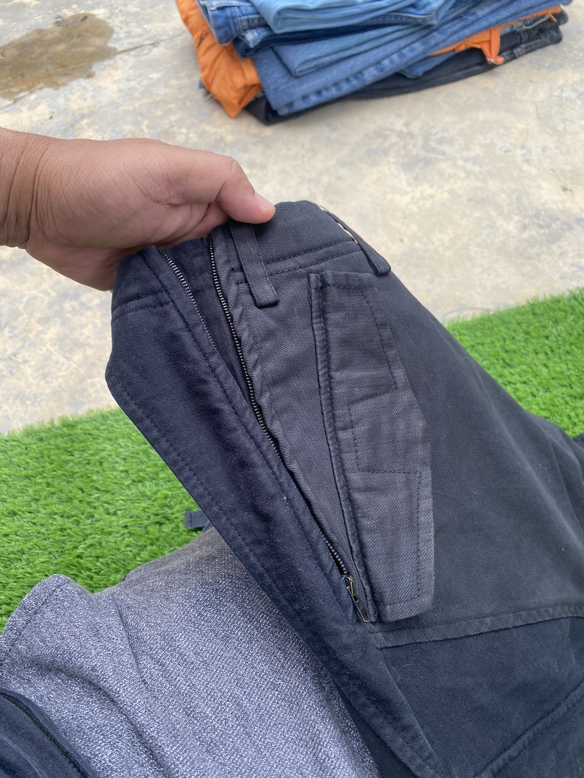 Ato Matsumoto Japanese Brand Ato Drawstring Cargo Pant Size US 27 - 6 Thumbnail