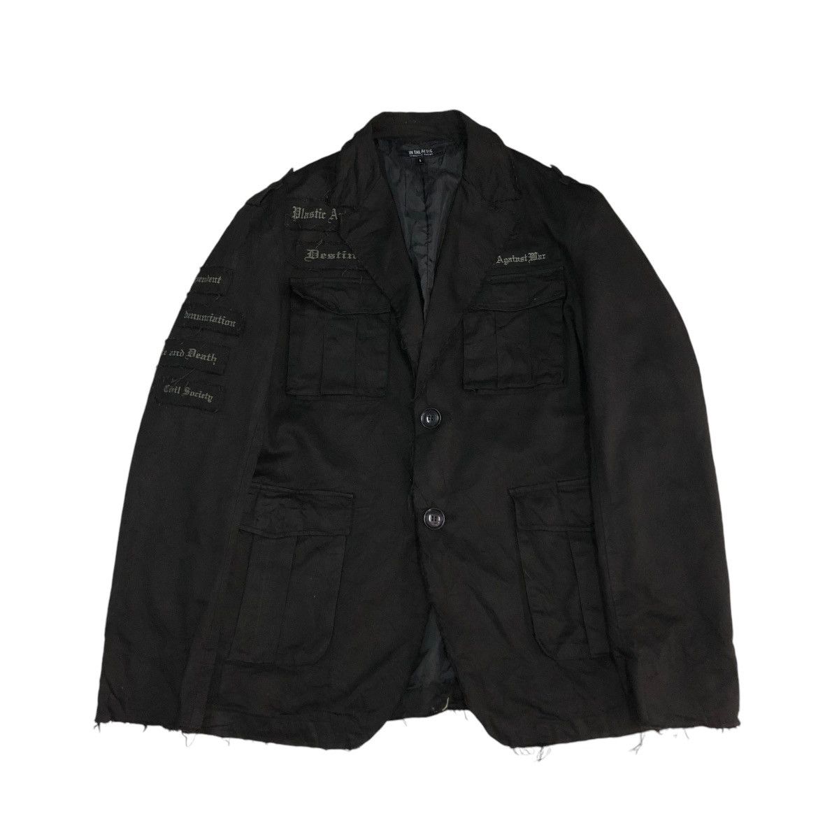 In The Attic 🔥VINTAGE BIKER PUNK JACKET DISTRESSED IN THE ATTIC Size US L / EU 52-54 / 3 - 1 Thumbnail