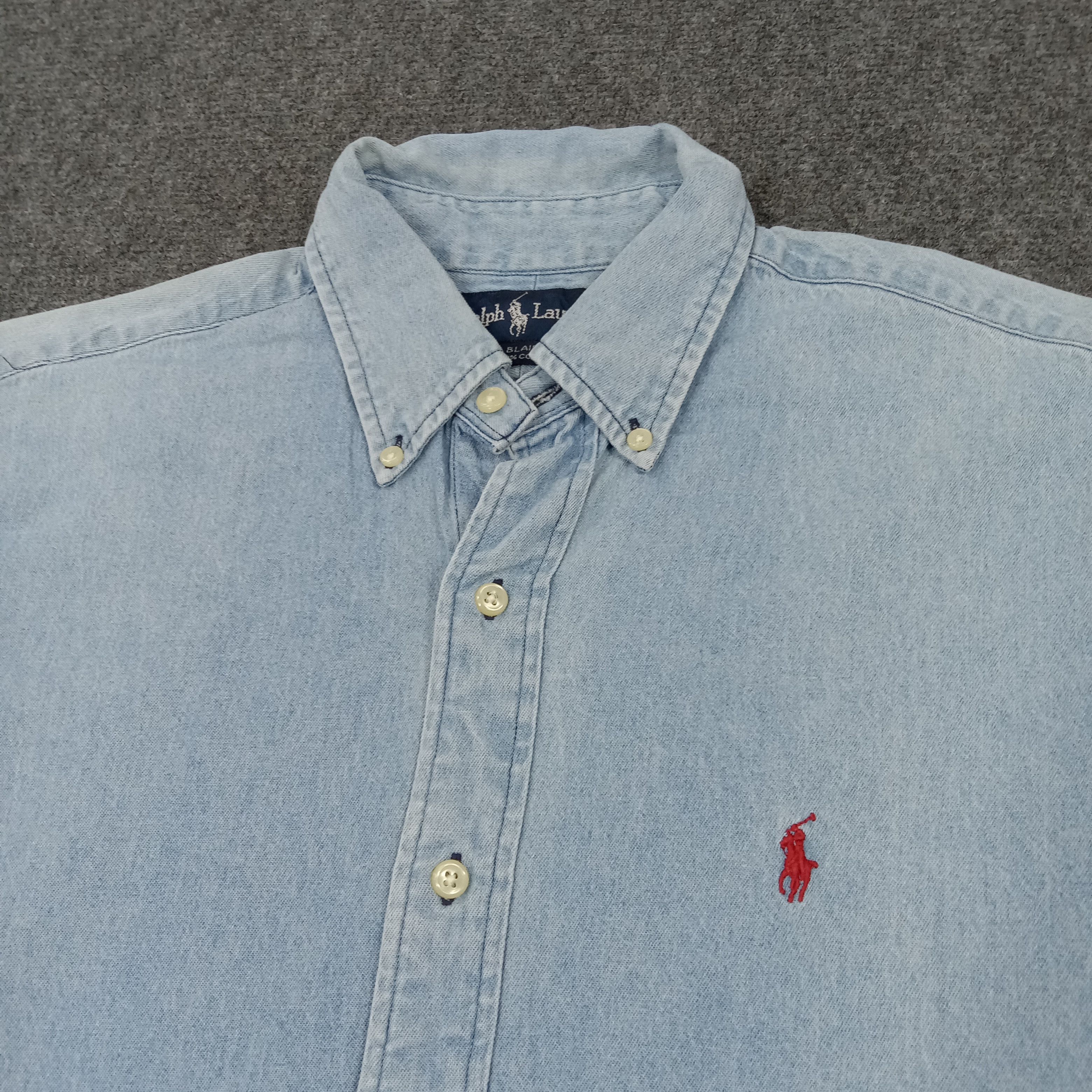 Polo Ralph Lauren × Vintage Polo by Ralph Lauren Luxury Brand Shirt Button Up Size US XL / EU 56 / 4 - 2 Thumbnail