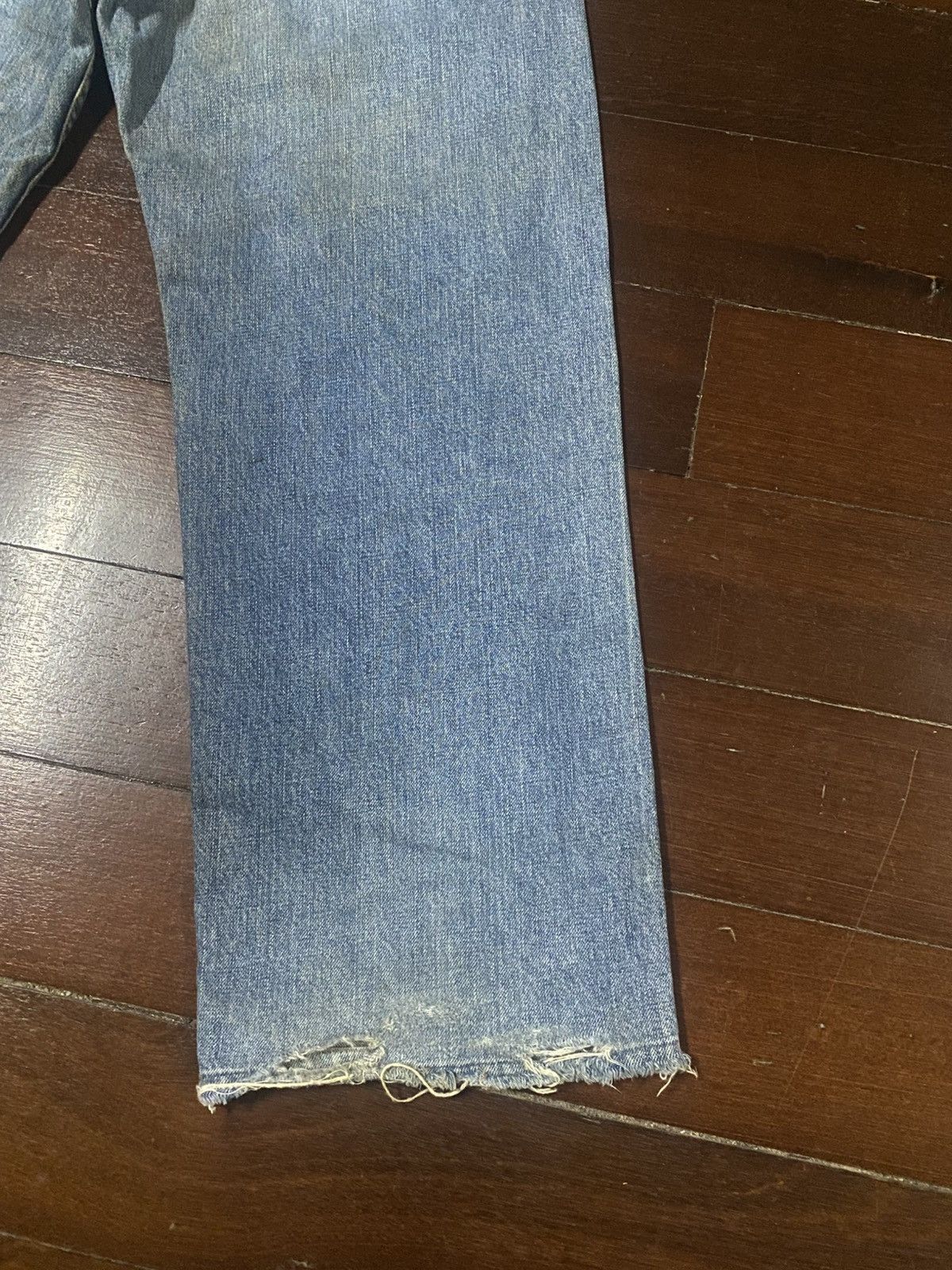 Levi's Vintage y2k Levis 504 Selvedge Distressed baggy wide Denim Size US 32 / EU 48 - 14 Thumbnail