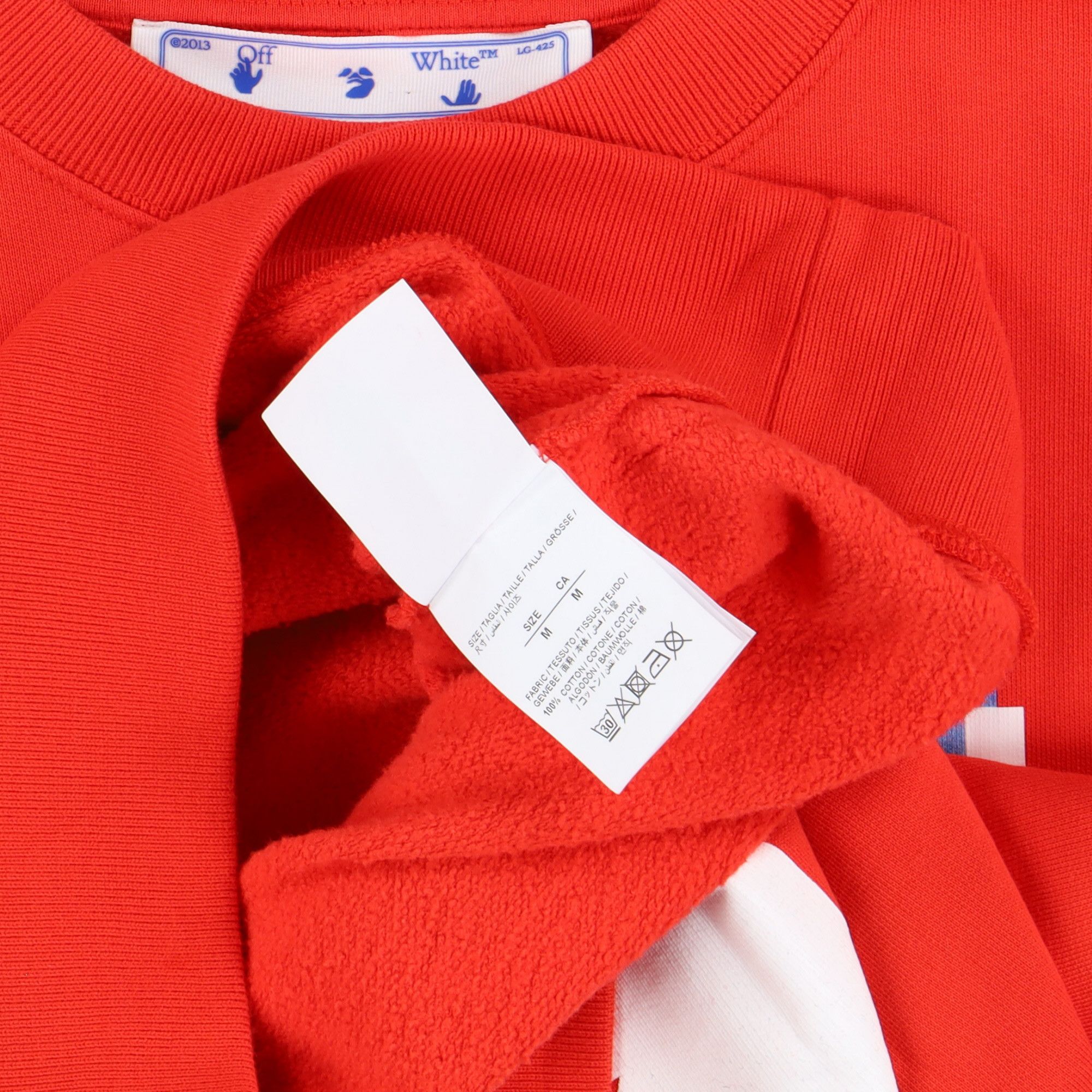 Off-White Red Mona Lisa Arrows Sweatshirt Size US M / EU 48-50 / 2 - 6 Thumbnail