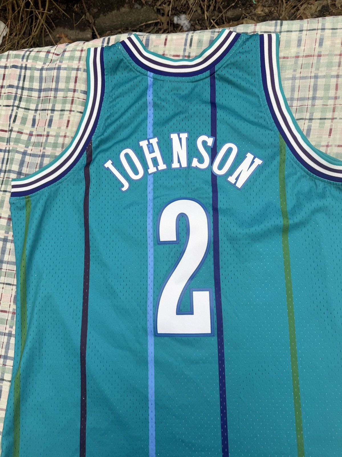 Mitchell & Ness Mitchell & Ness Charlotte Hornets Larry Johnson NBA Jersey Size US XL / EU 56 / 4 - 7 Thumbnail