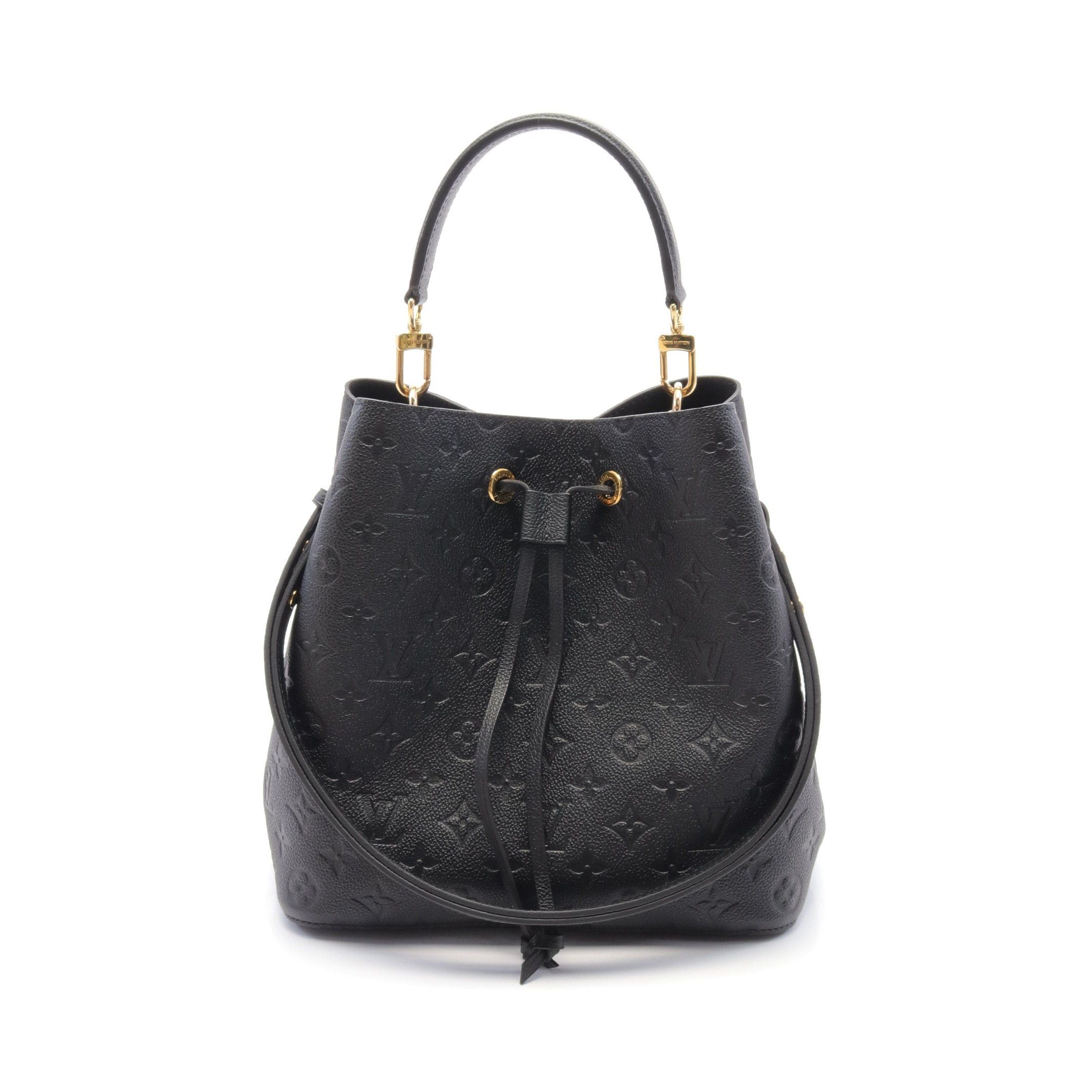 Louis Vuitton Neo Noe Monogram Empreinte Noir Handbag Leather Black