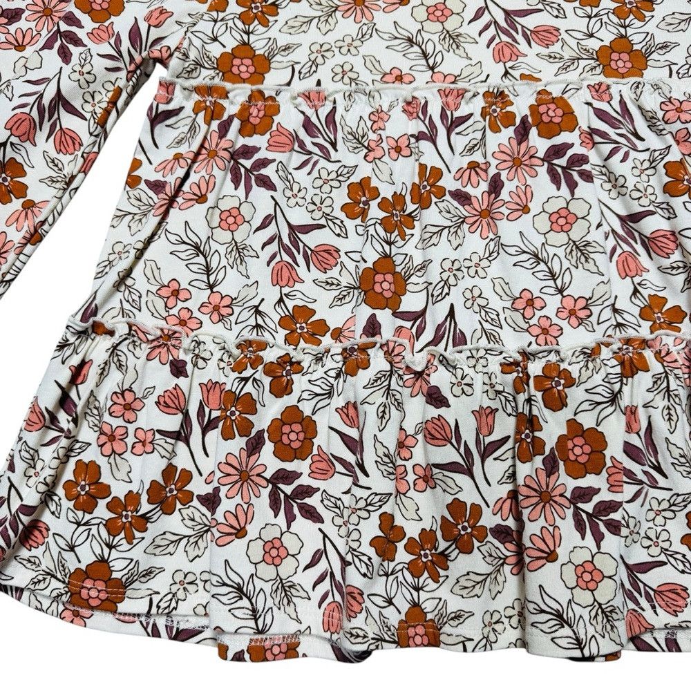 Haute Hippie New Haute Hippie Long Sleeve Floral Print Cotton Top Size XXS / US 00 / IT 34 - 4 Thumbnail