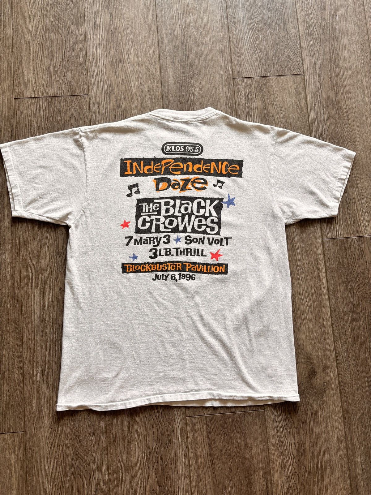 Band Tees KLOS 95.5 Independence Daze The Black Crowes Vintage T-Shirt Size US L / EU 52-54 / 3 - 3 Thumbnail