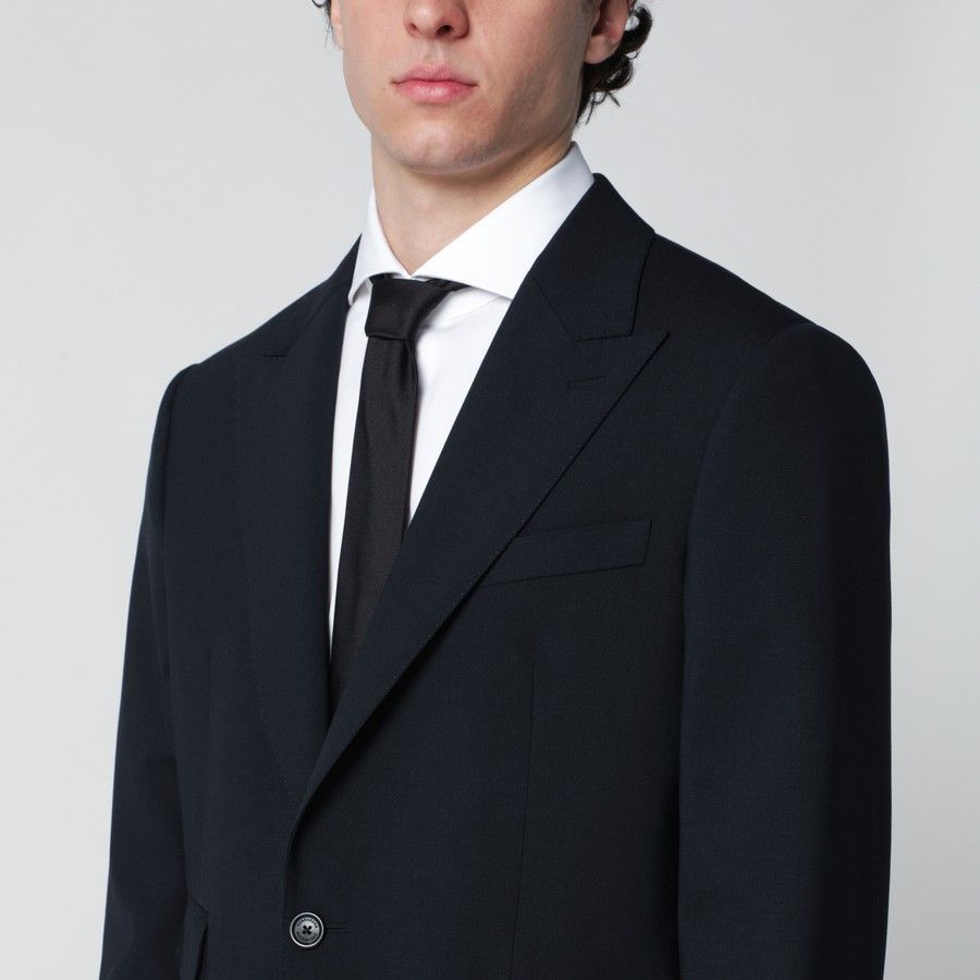Dsquared2 o1d2blof0226 Single Breasted Suit in Navy Blue Size US 38 / EU 54 - 4 Thumbnail