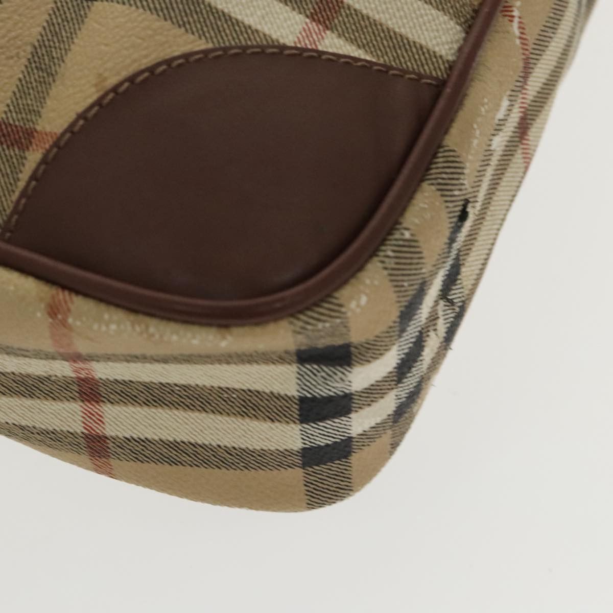Burberry Burberry Nova Check Hand Bag Pvc Beige Gold Size ONE SIZE - 16 Thumbnail