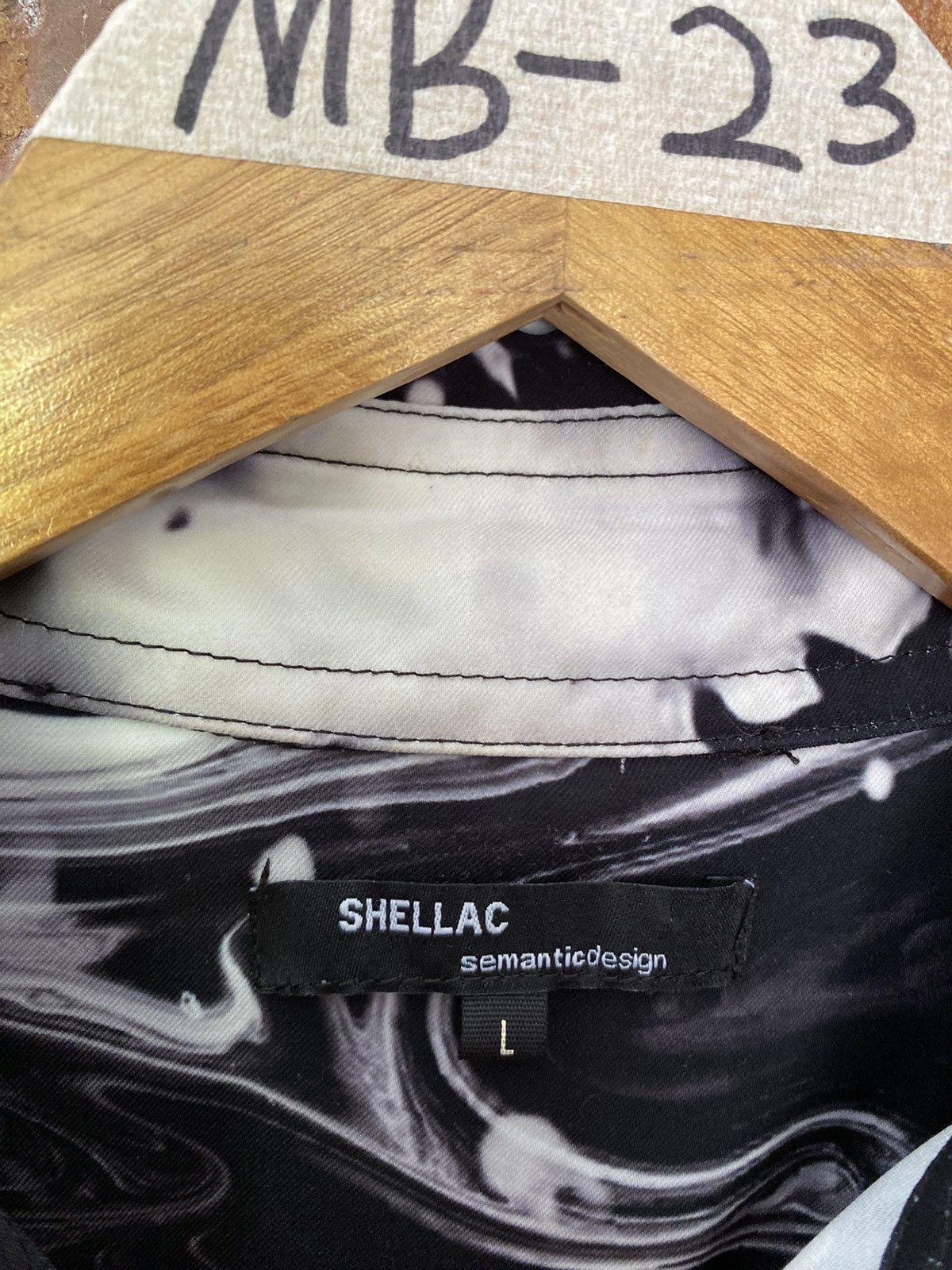Shellac 2000s Shellac x Semantic Design Marble Galaxy long shirt Size US L / EU 52-54 / 3 - 10 Thumbnail
