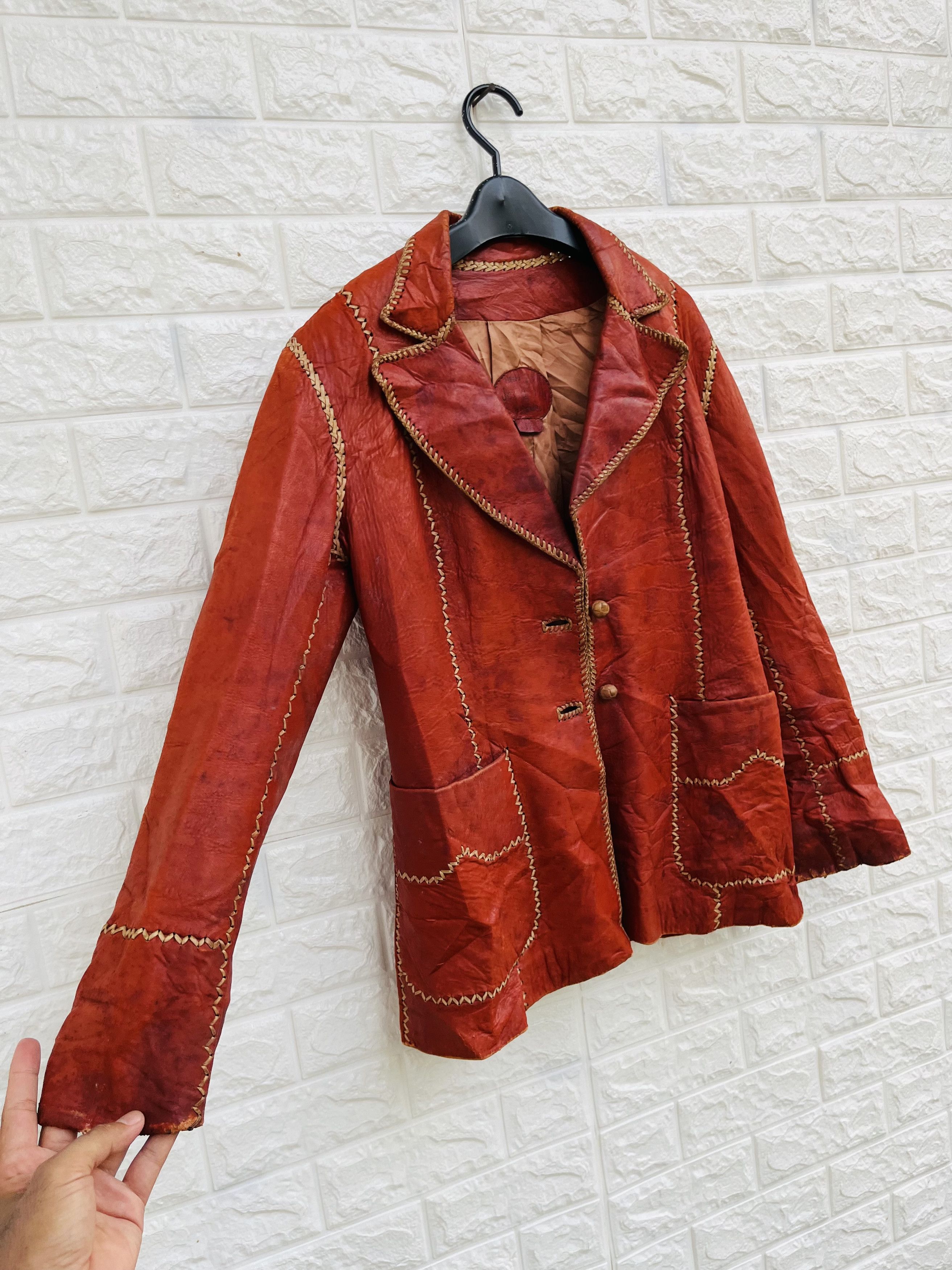 Japanese Brand × Vintage Vintage Jo O Key Maxico Hand Made Leather Jacket Size US M / EU 48-50 / 2 - 4 Thumbnail